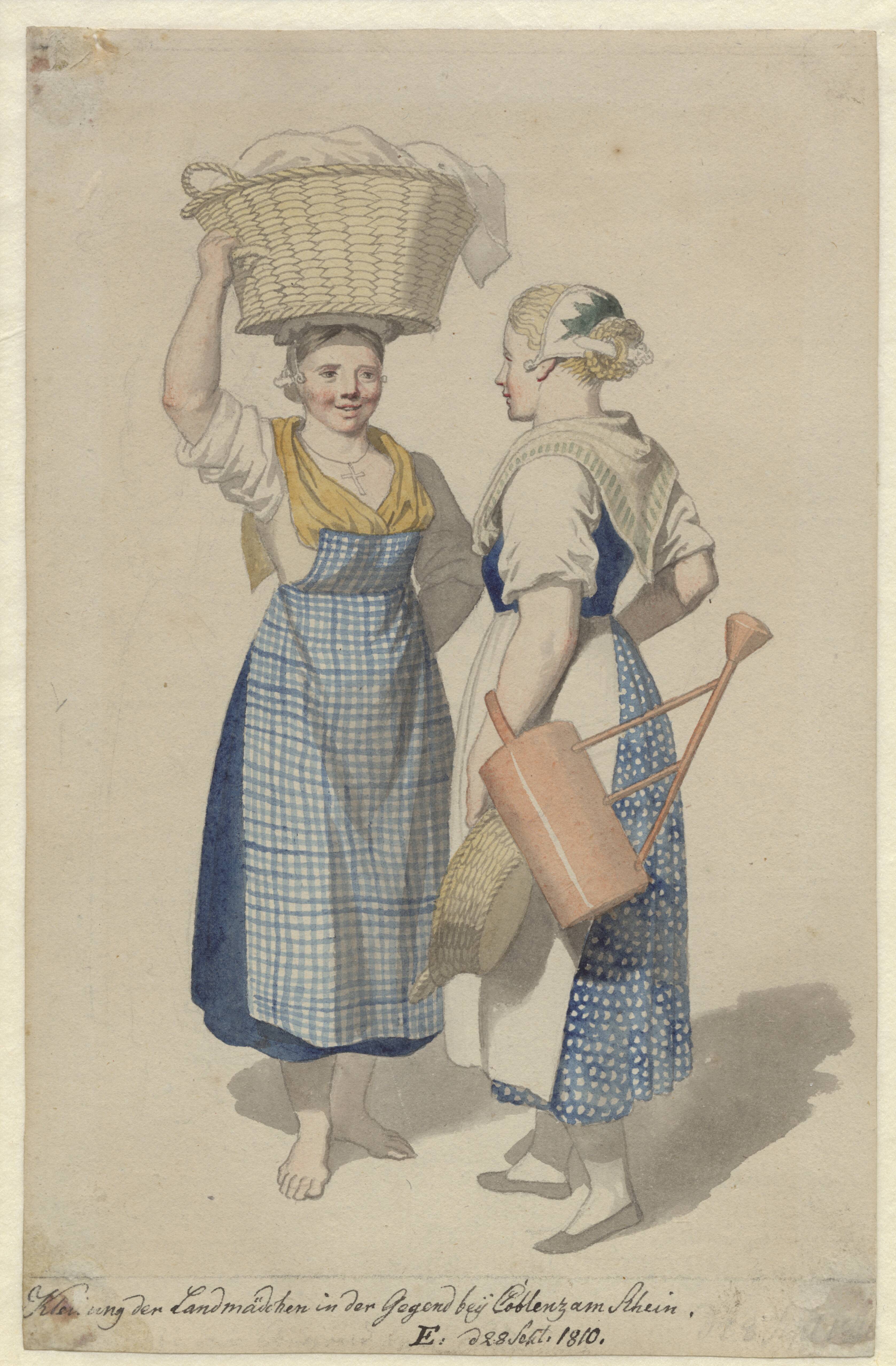 Two girls from the region of Koblenz