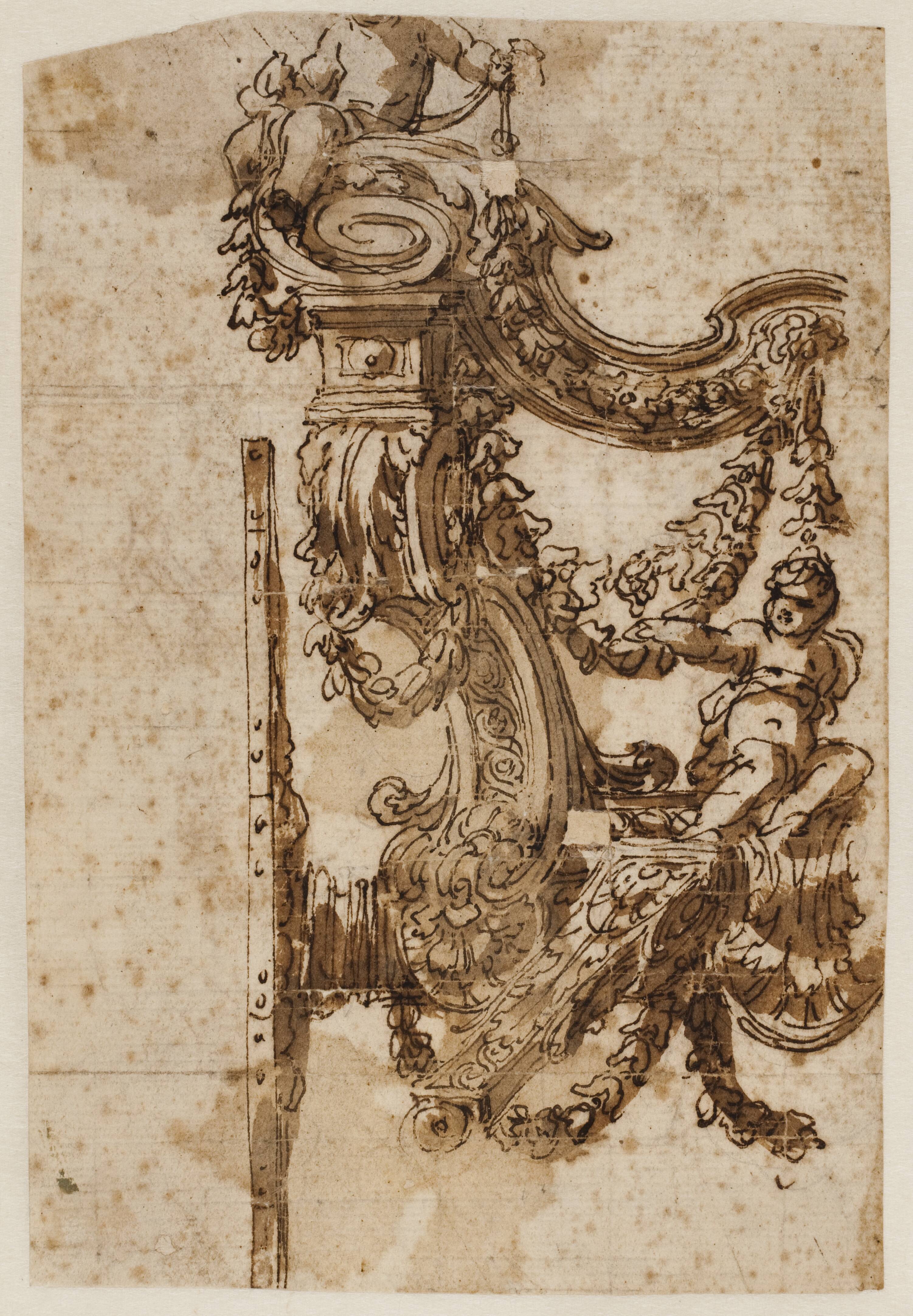 Sketch for the decorations of a state carriage