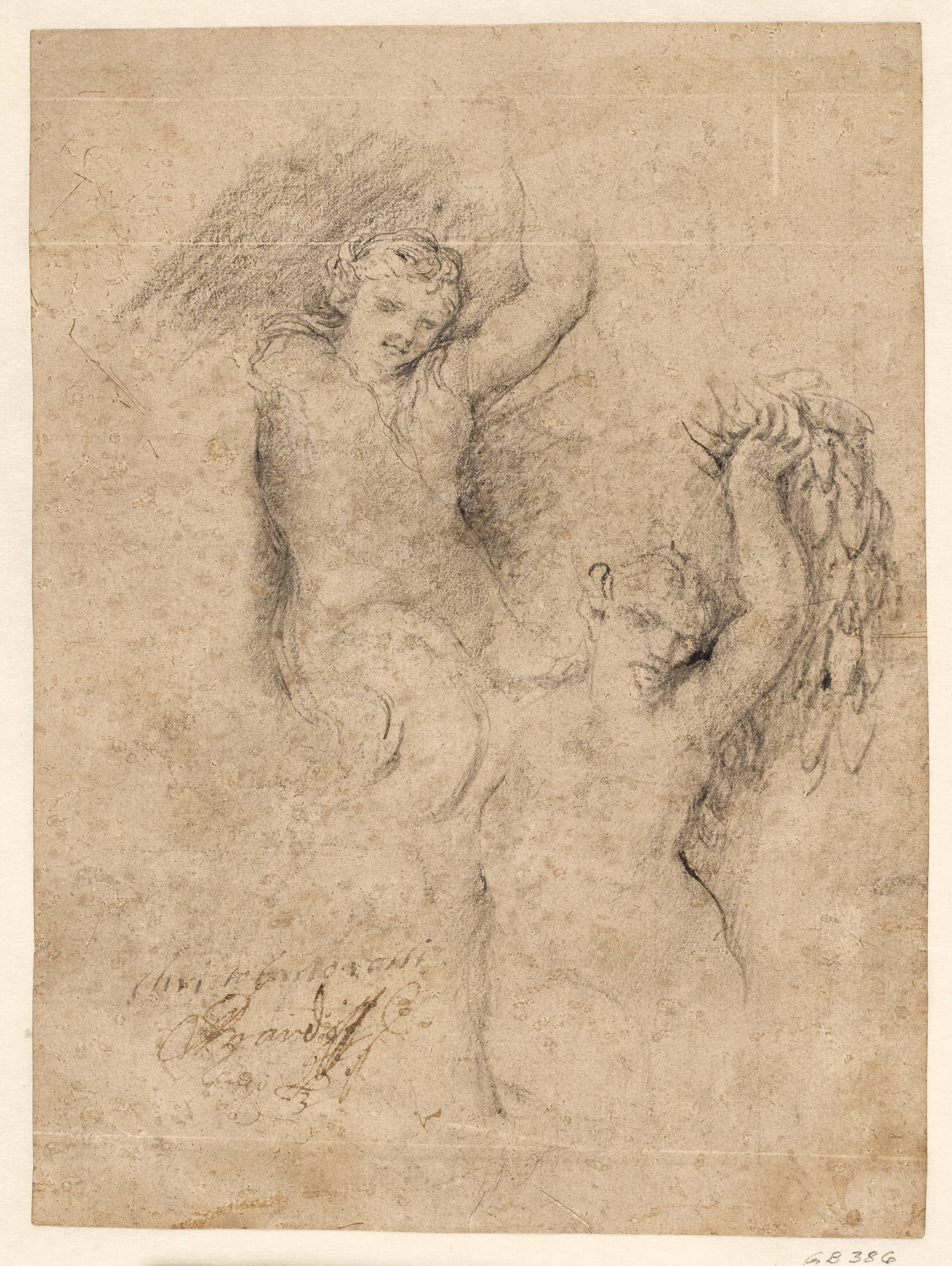 A nereid and a satyr