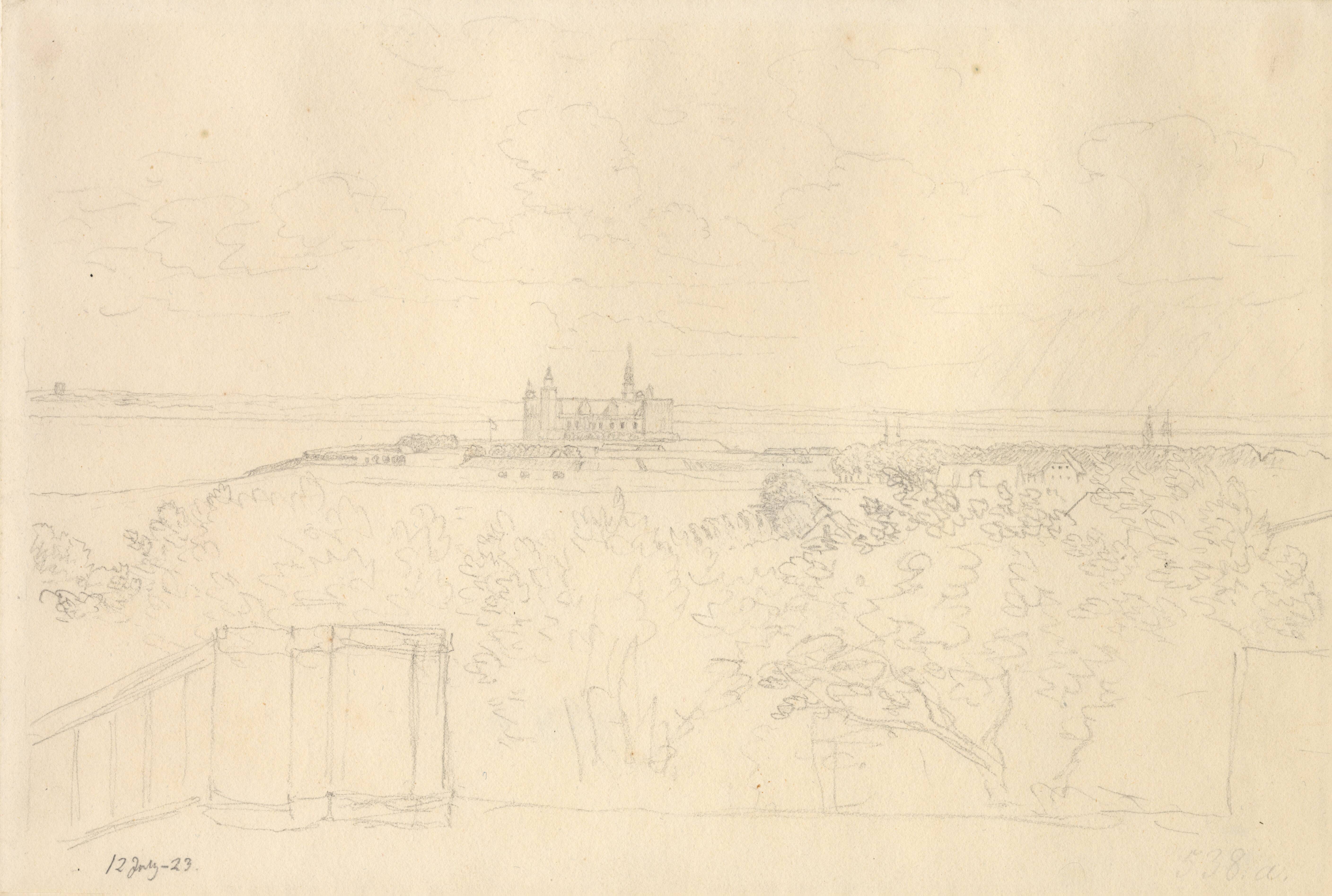 Kronborg set fra Marienlyst