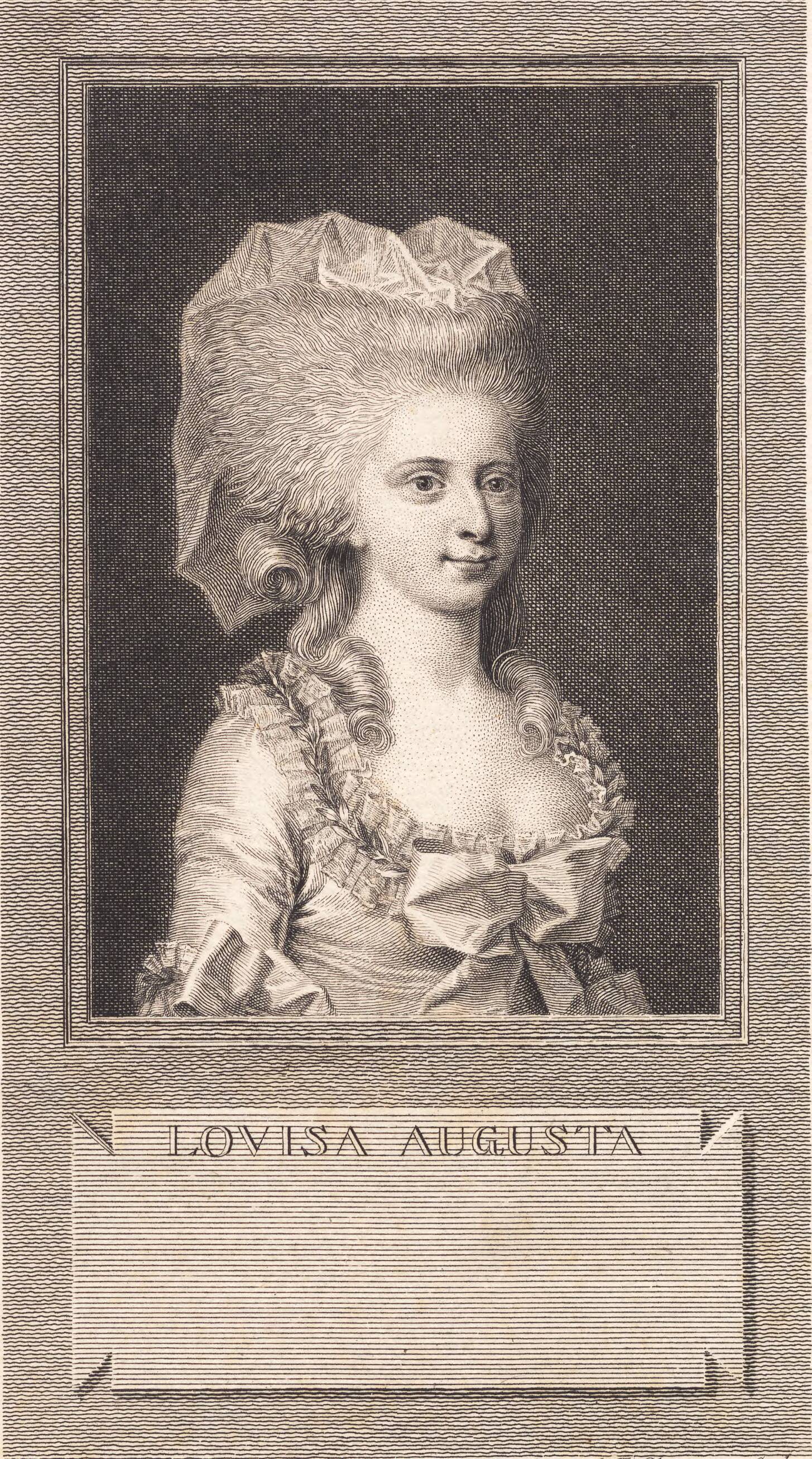 Portræt af prinsesse Louise Augusta