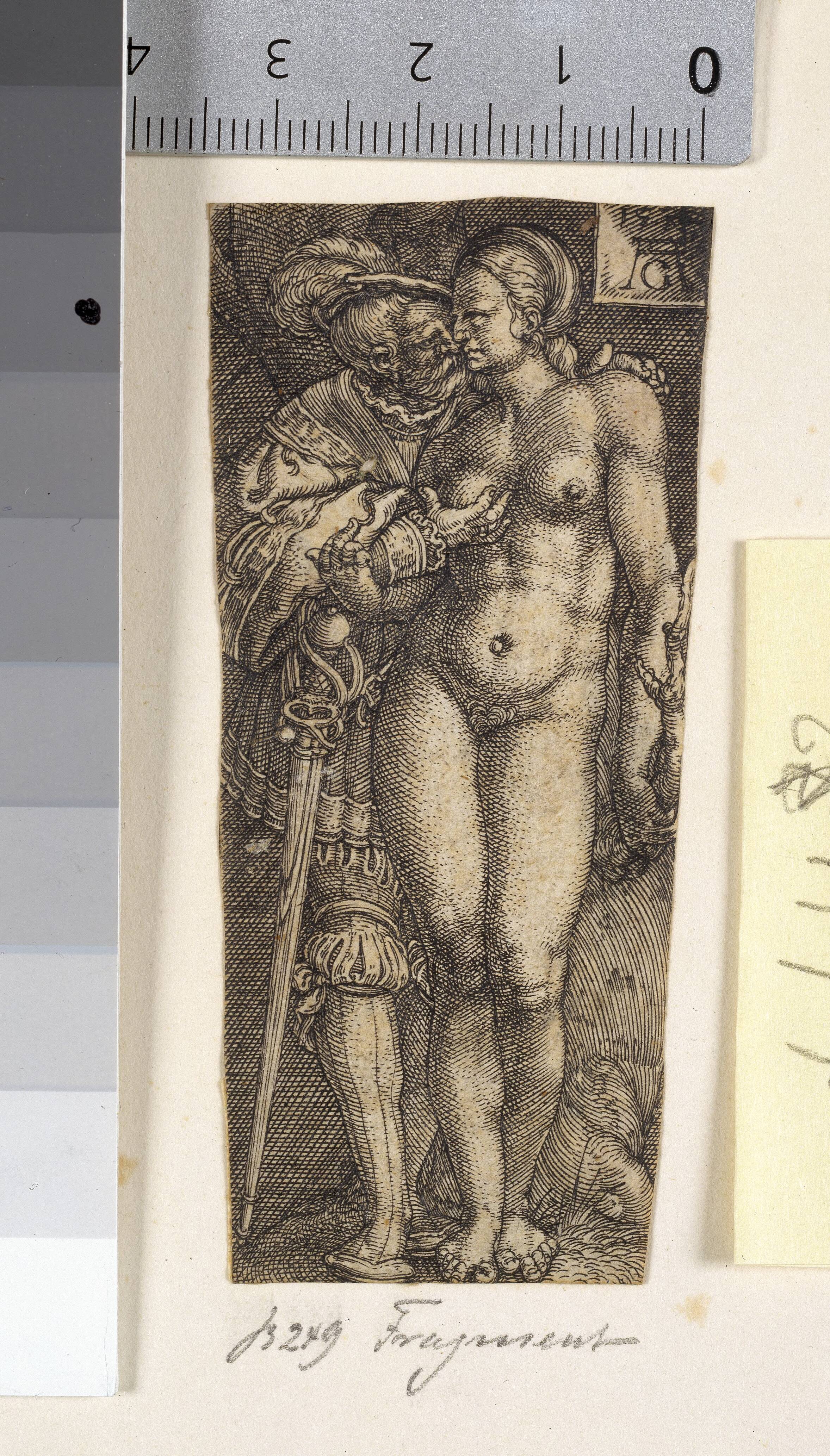 Sheath Design with Soldier and Nude Woman