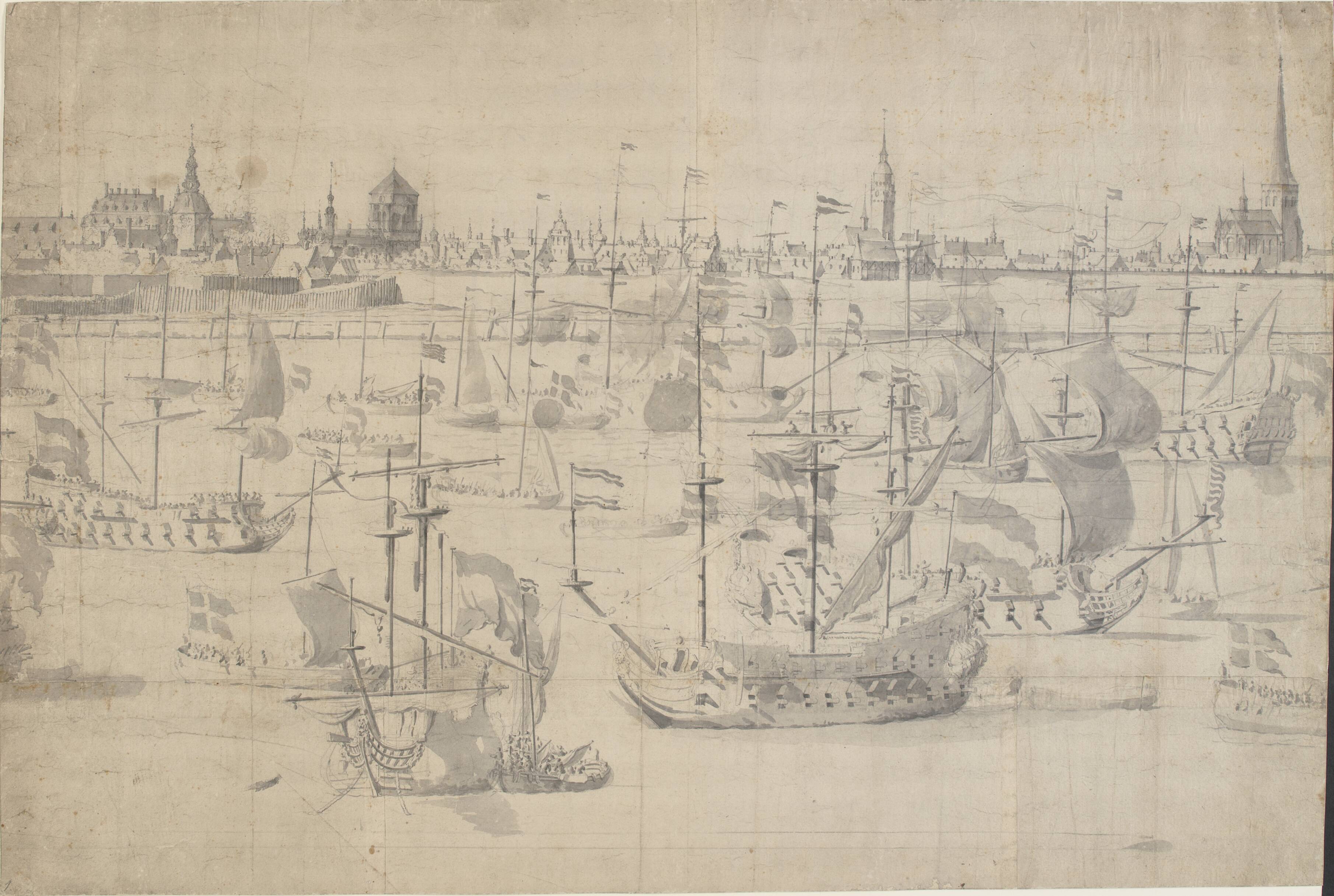 Den hollandske flåde på Københavns Red 1658