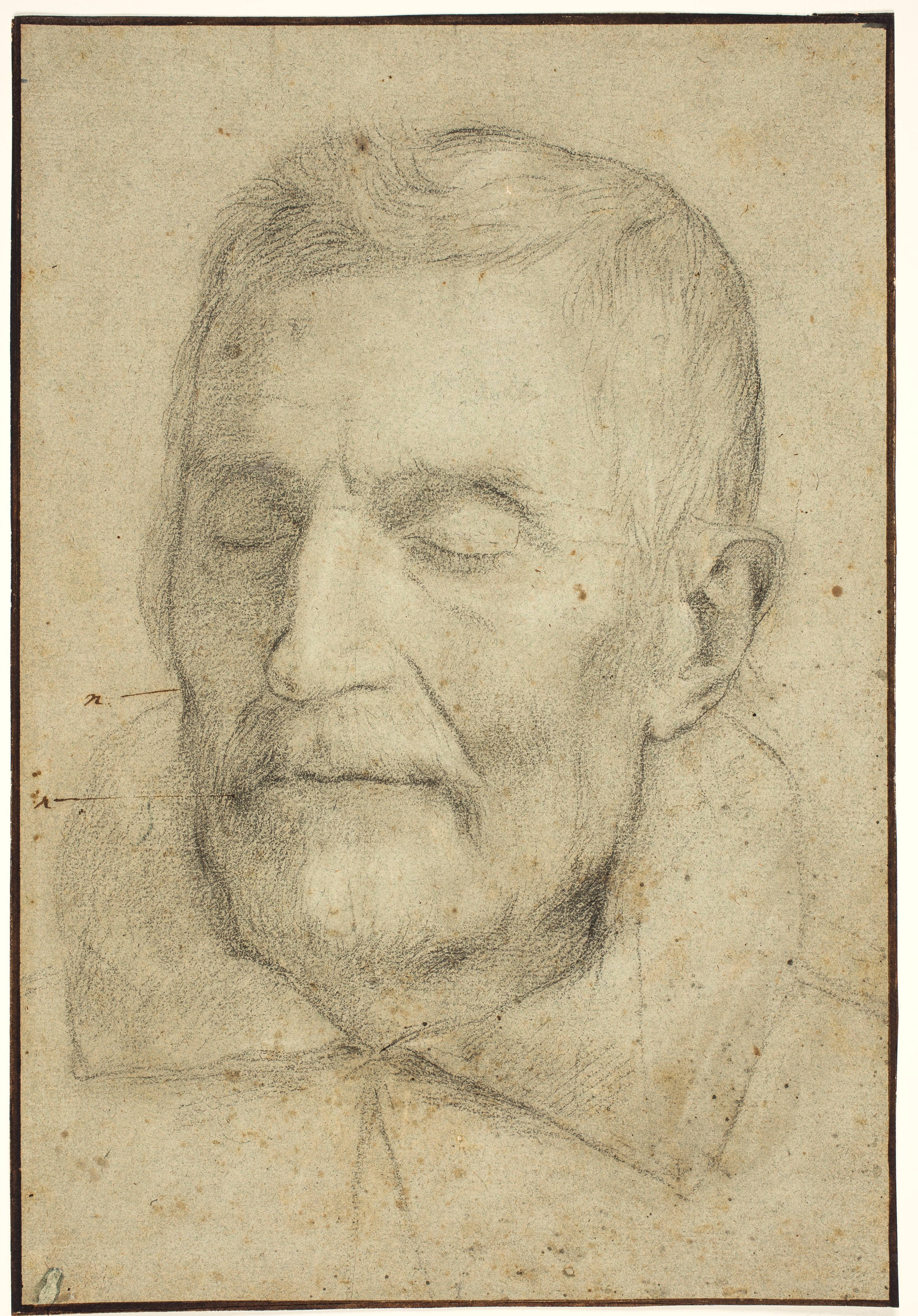 Portrait of a man with closed eyes