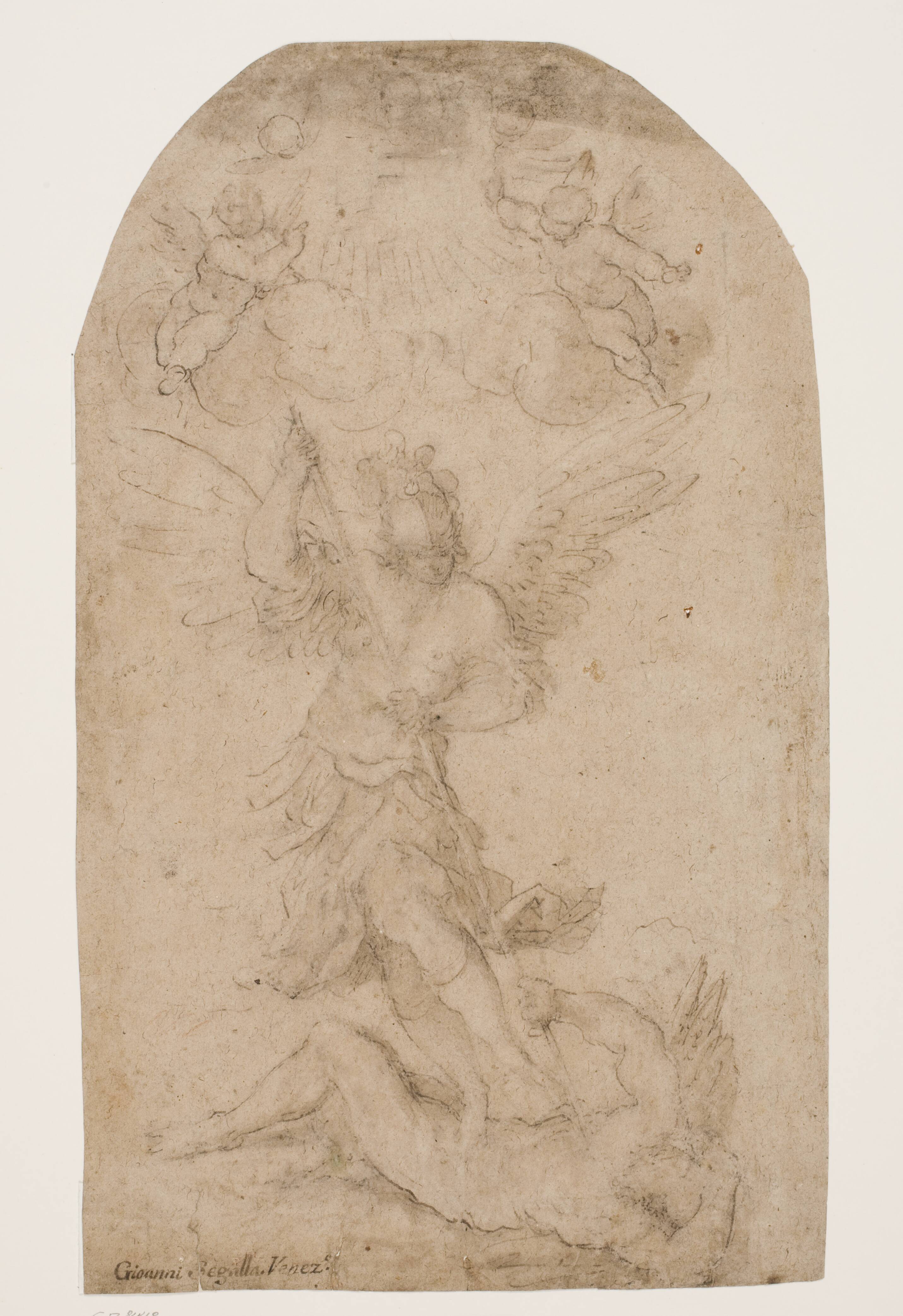 The archangel Michael vanquishing the devil