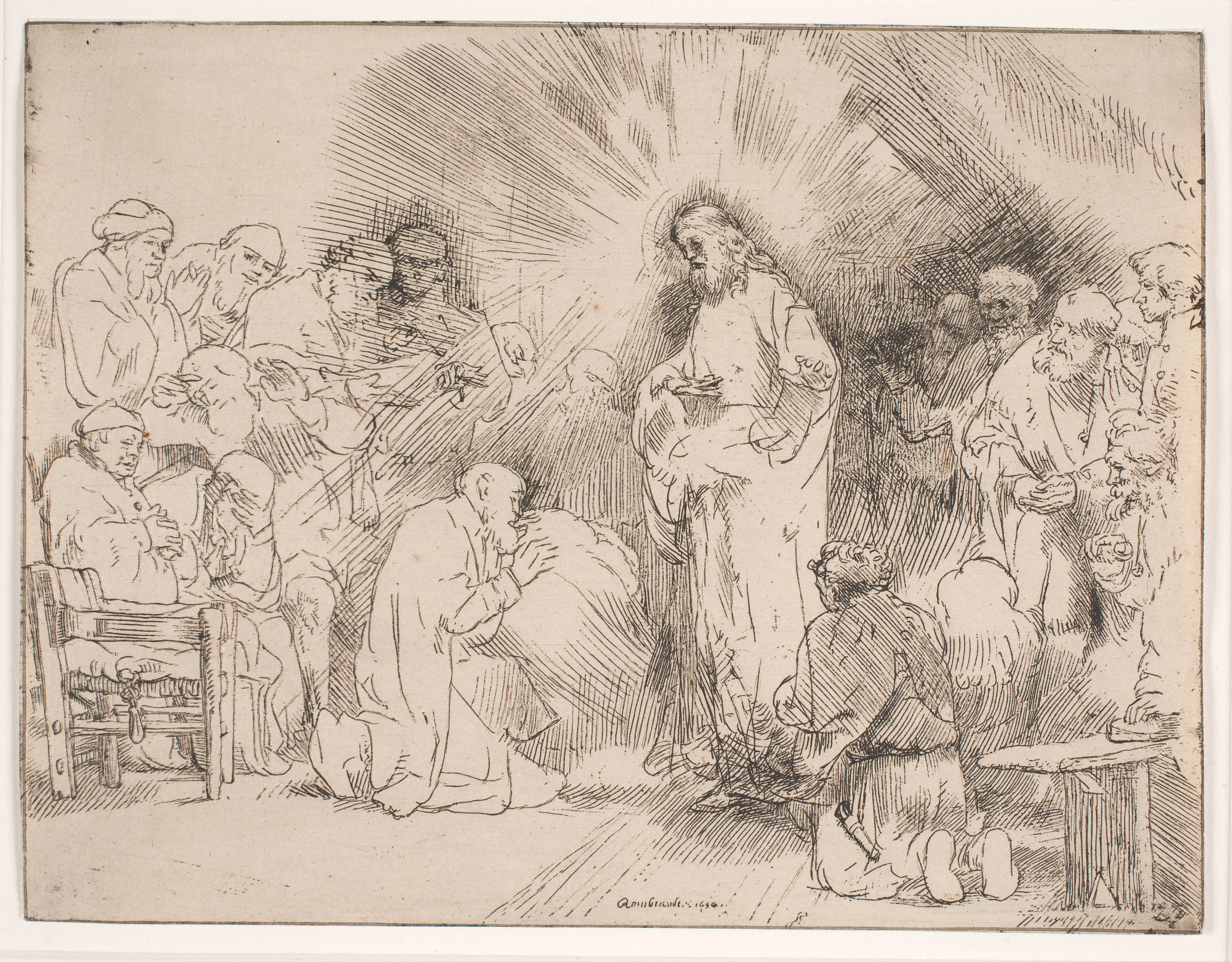 Christ appearing to the apostles