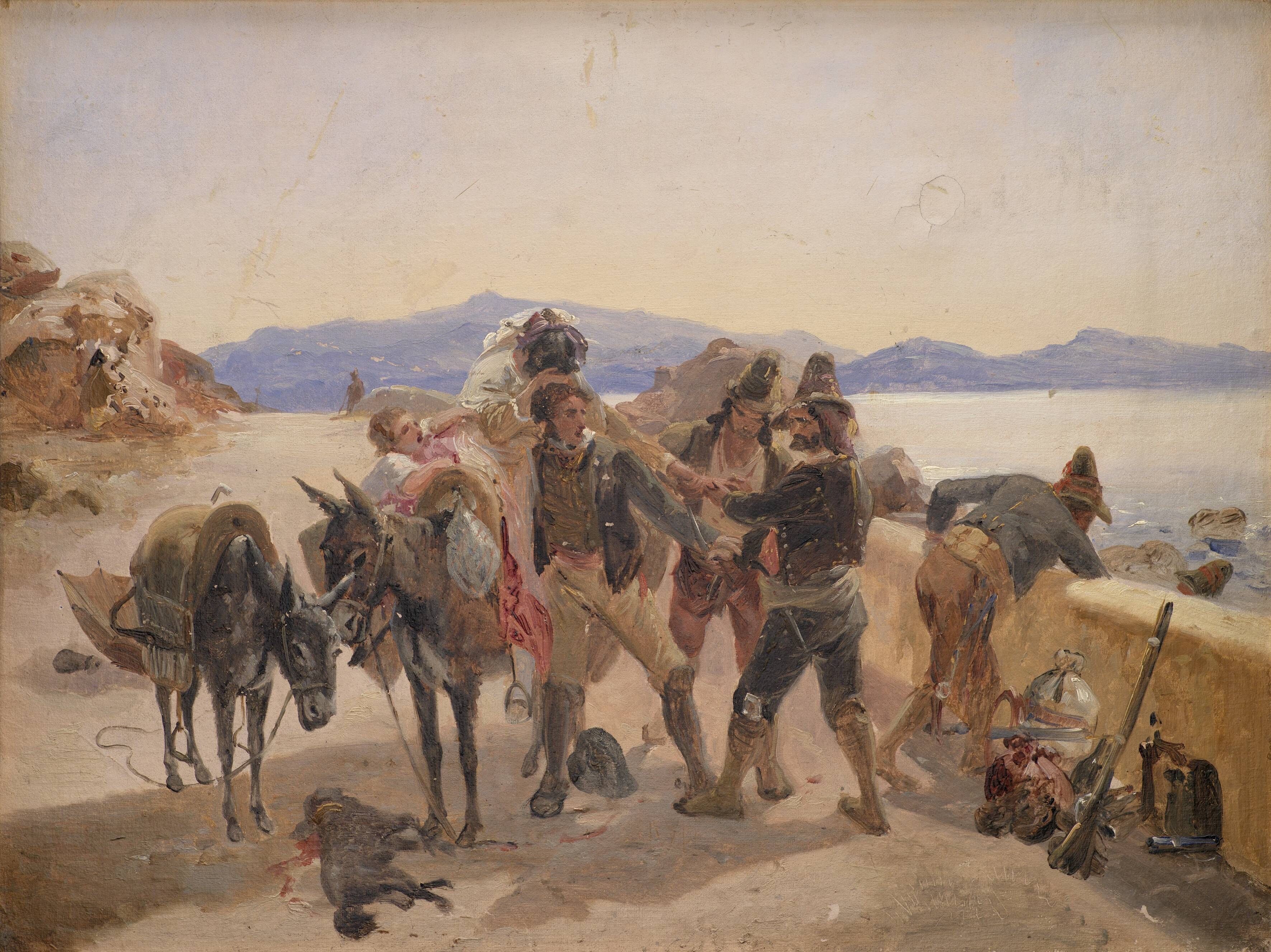 Robbers Attacking Travellers