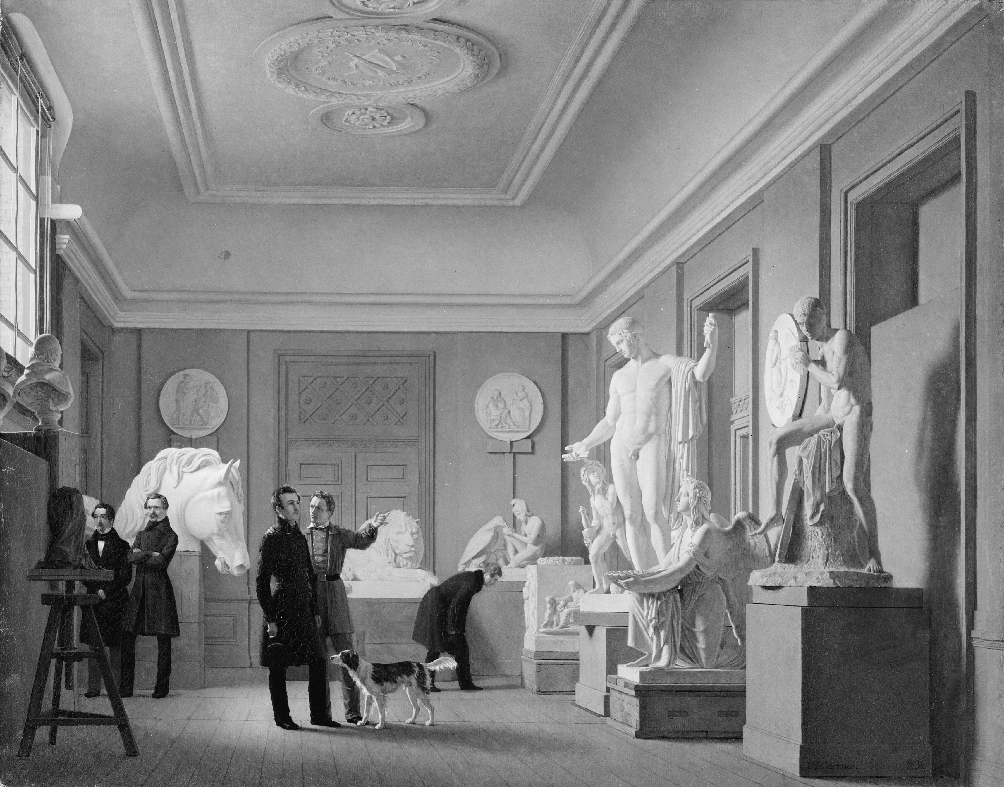 Thorvaldsen's Studio in the Royal Academy of Fine Arts, Copenhagen