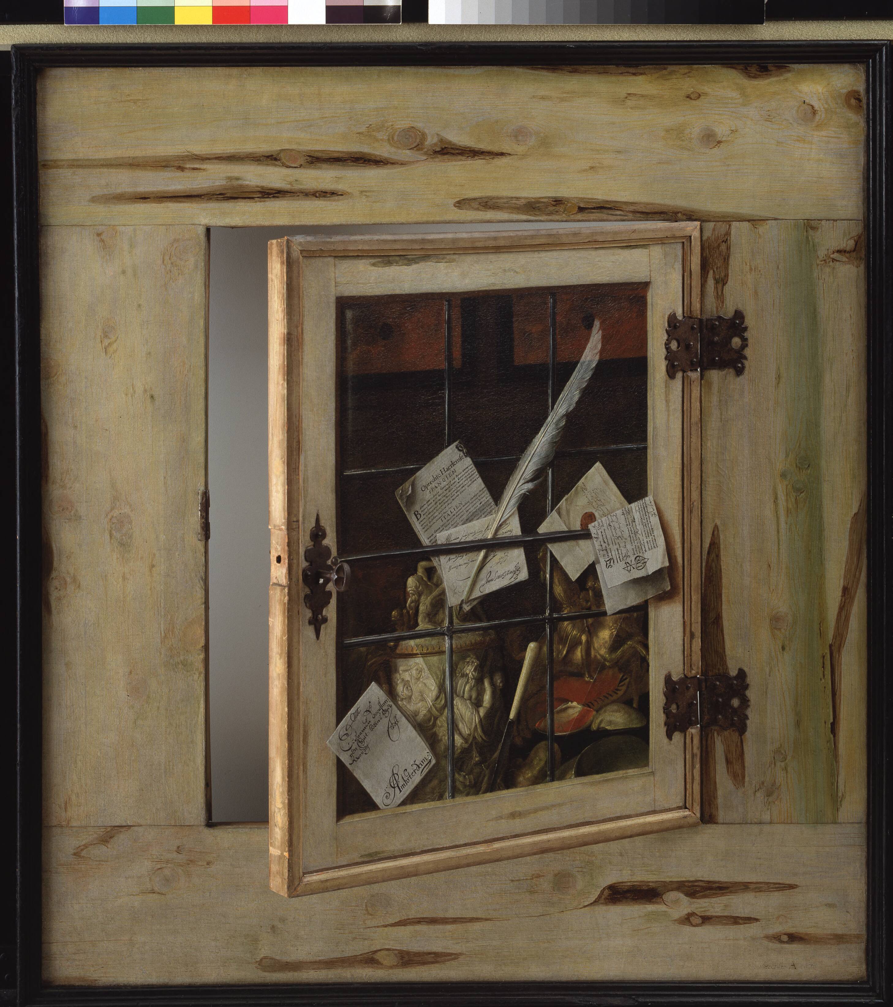 Trompe l'Oeil. A Cabinet of Curiosities with an Ivory Tankard