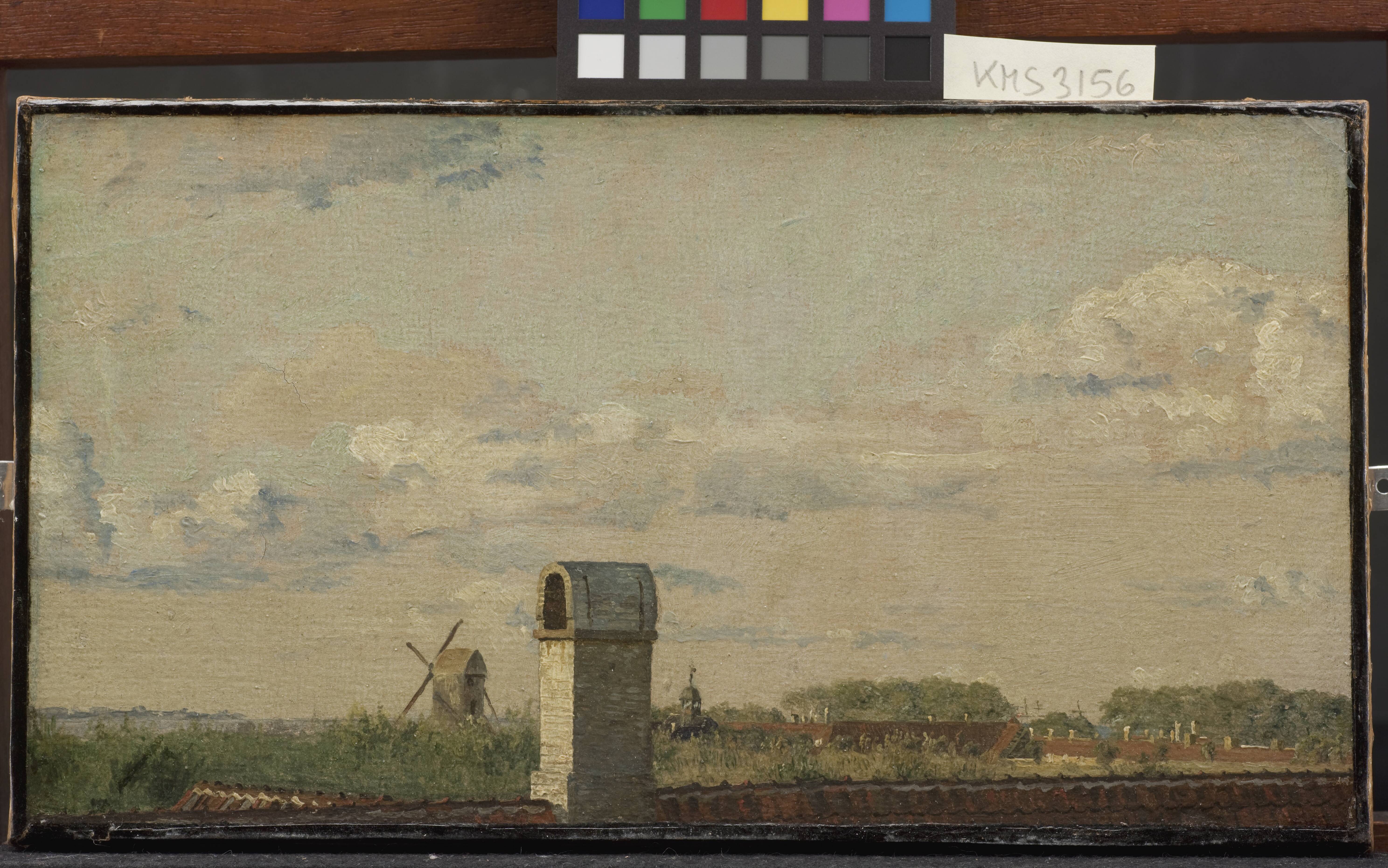 View from a Window in Toldbodvej Looking Towards the Citadel in Copenhagen