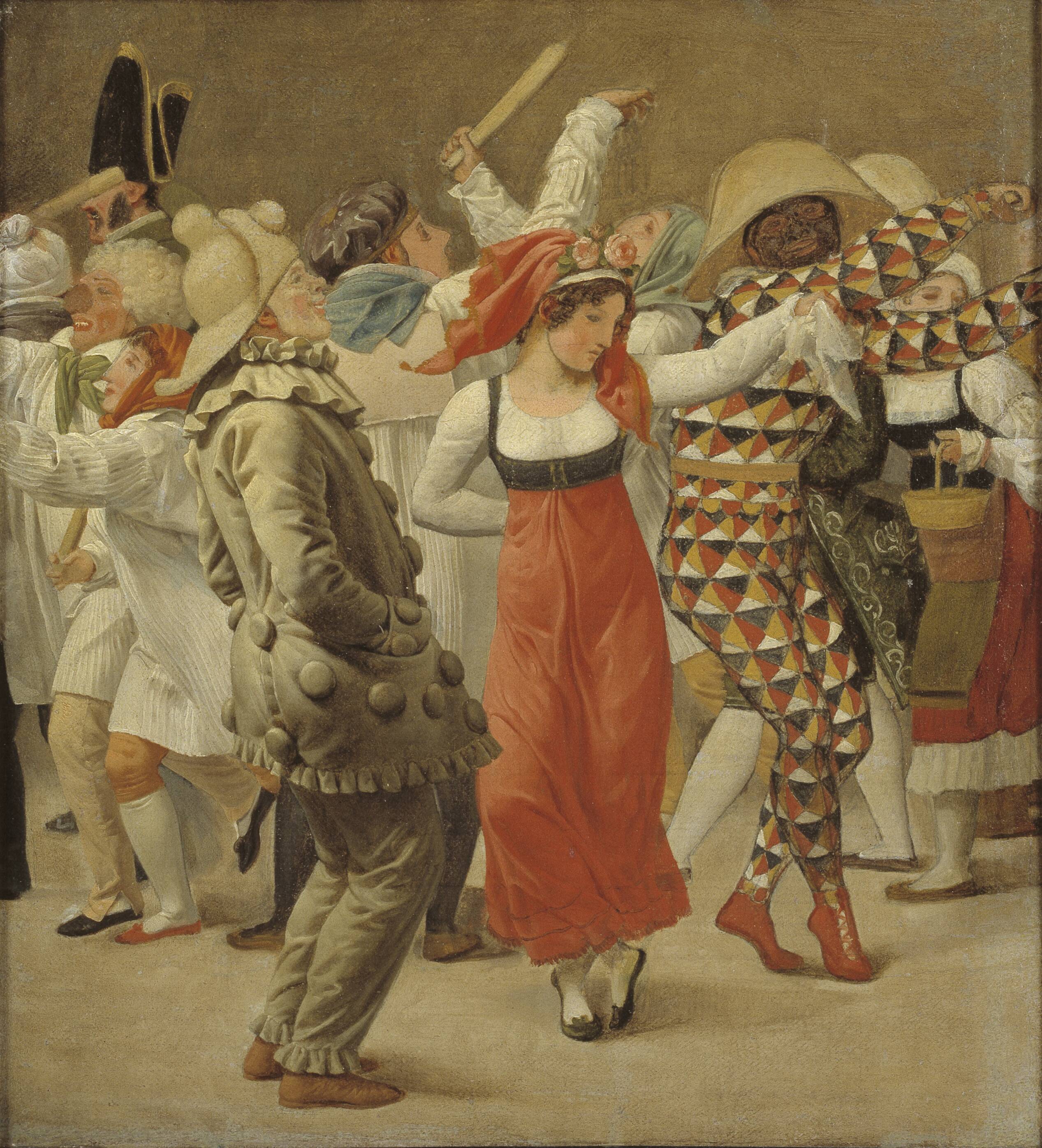 The Carnival in Rome. Fragment