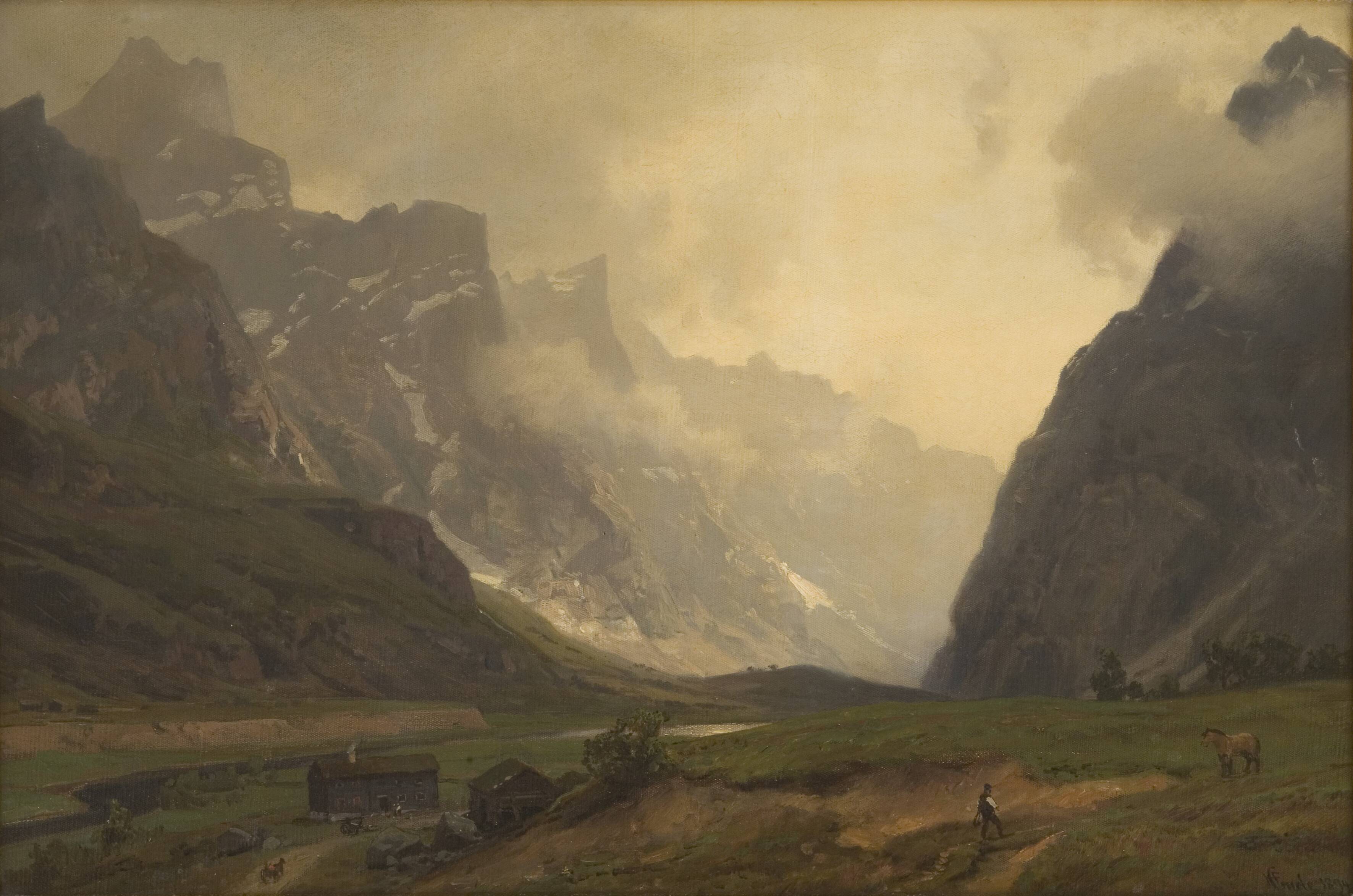 The Troll Peaks in Romsdalen: The Foot of Romsdalshorn to the Right