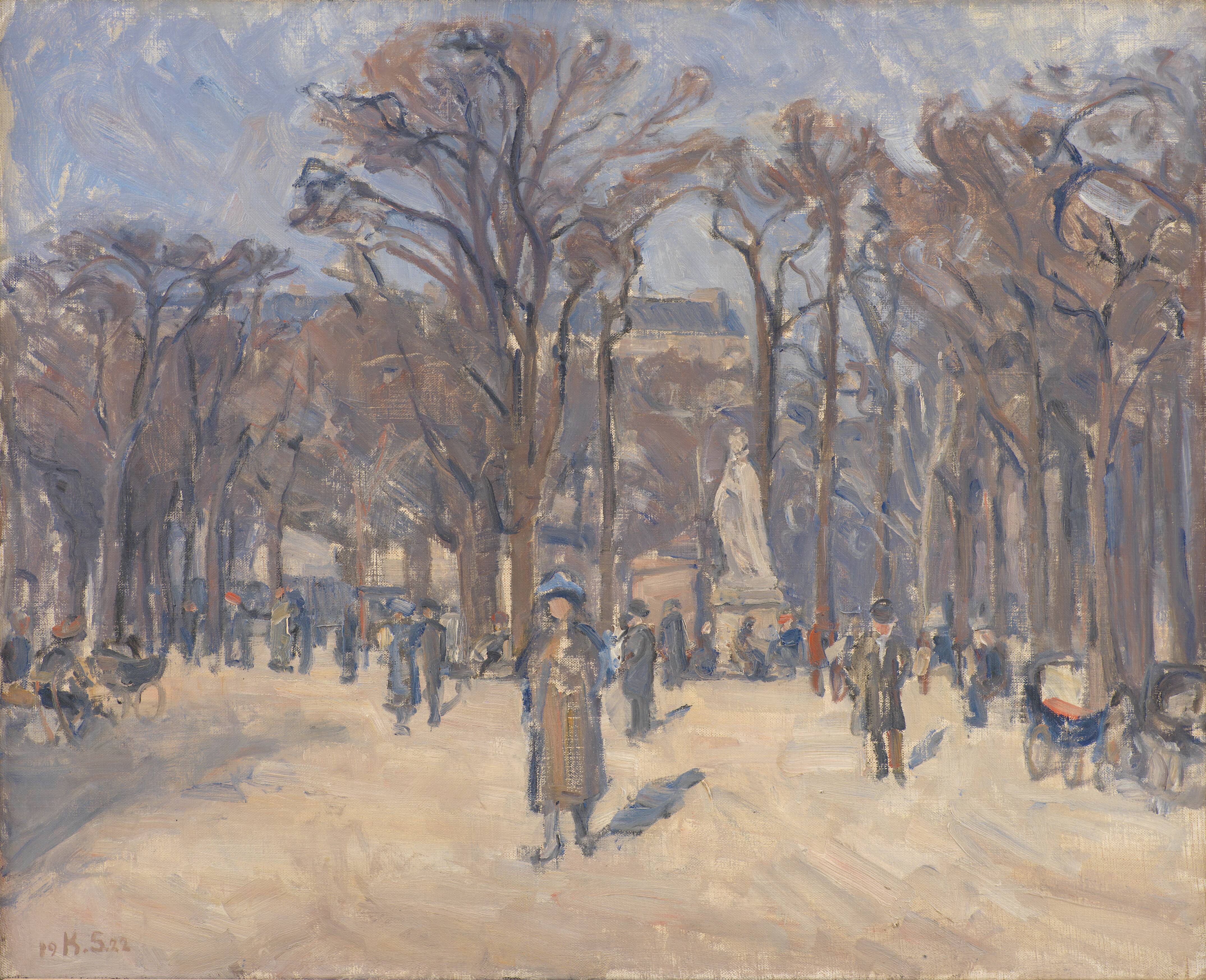 March Day in Le Jardin du Luxembourg, Paris