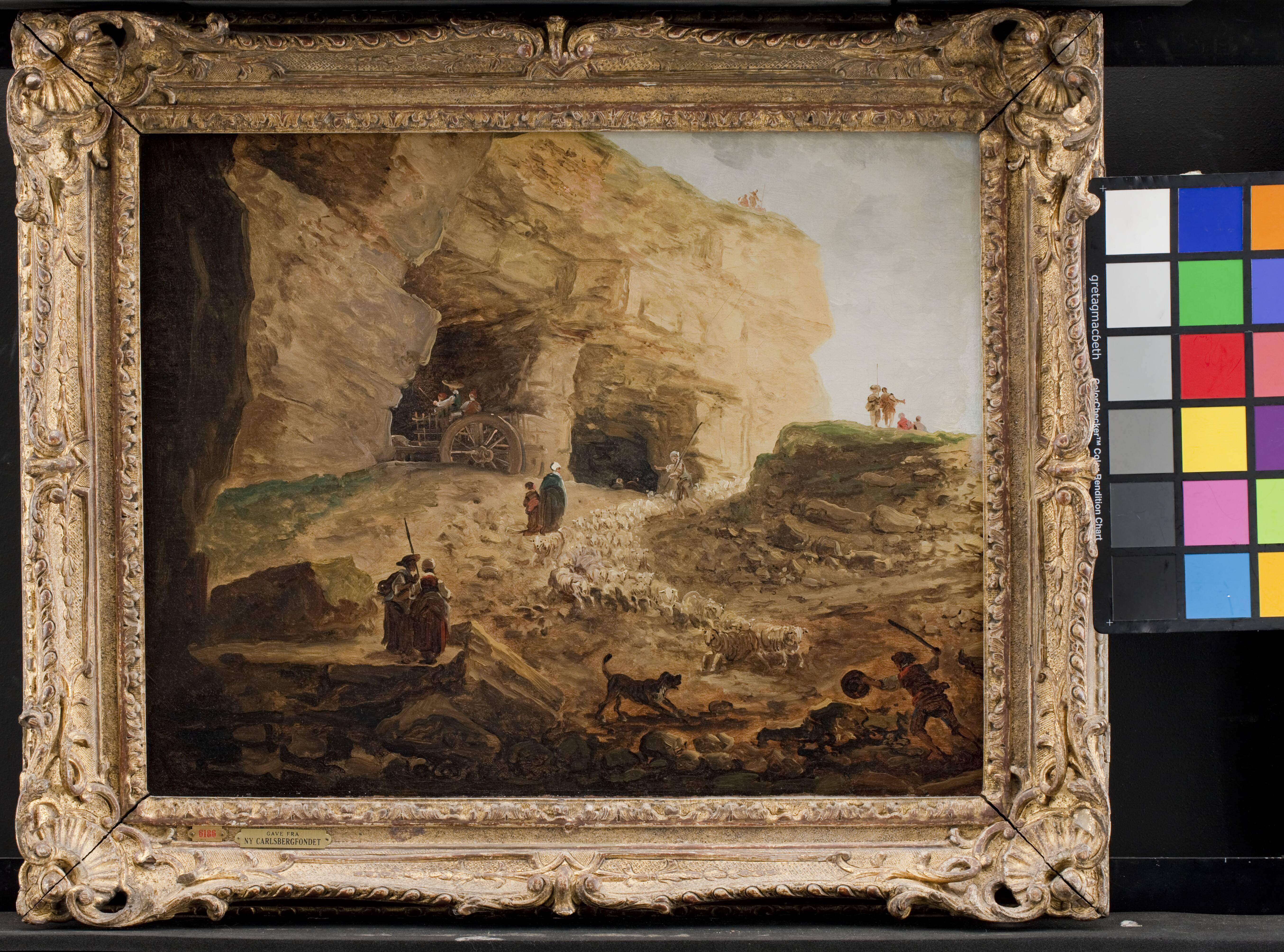 A Quarry with a Flock of Sheep