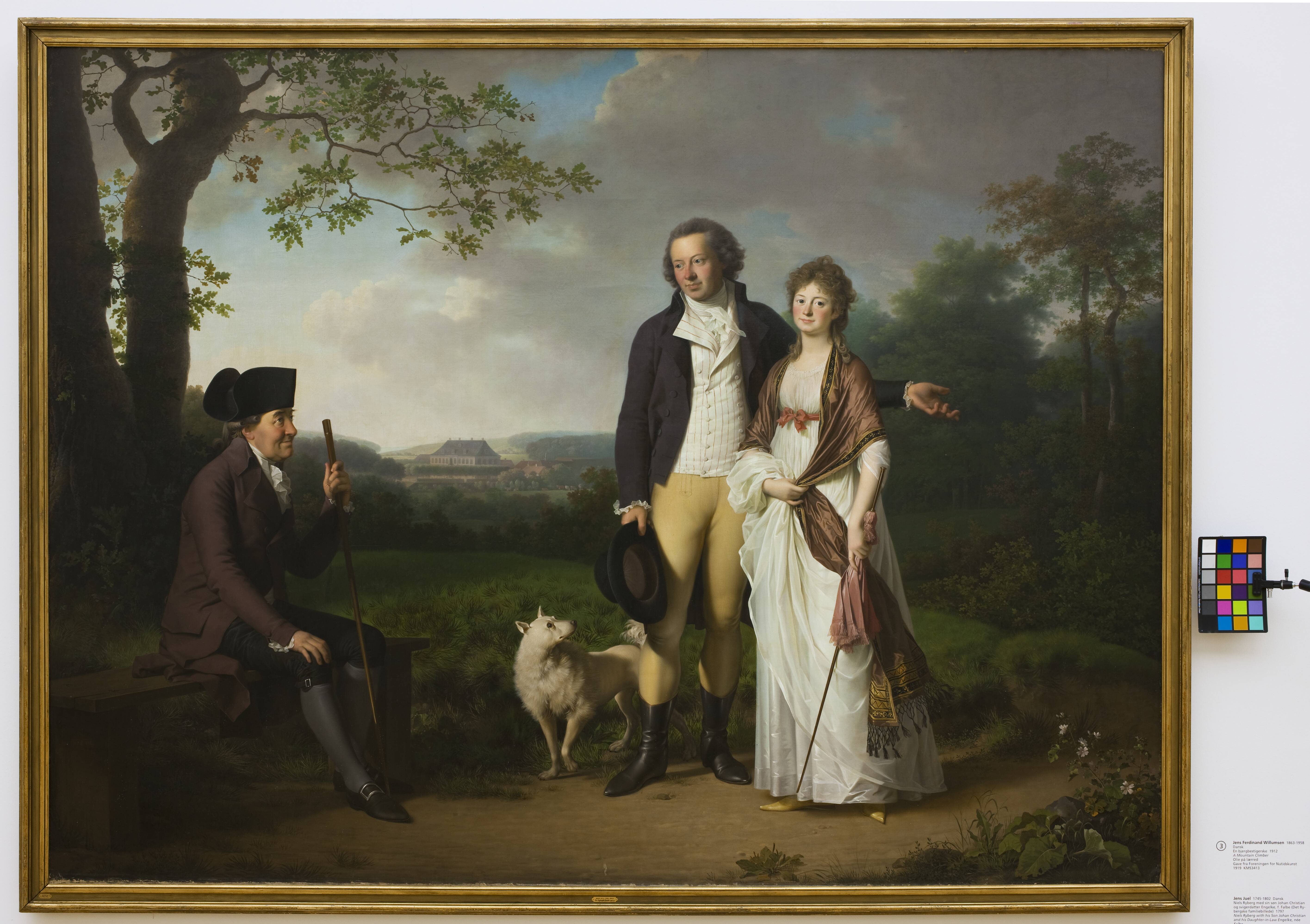 Niels Ryberg with his Son Johan Christian and his Daughter-in-Law Engelke, née Falbe