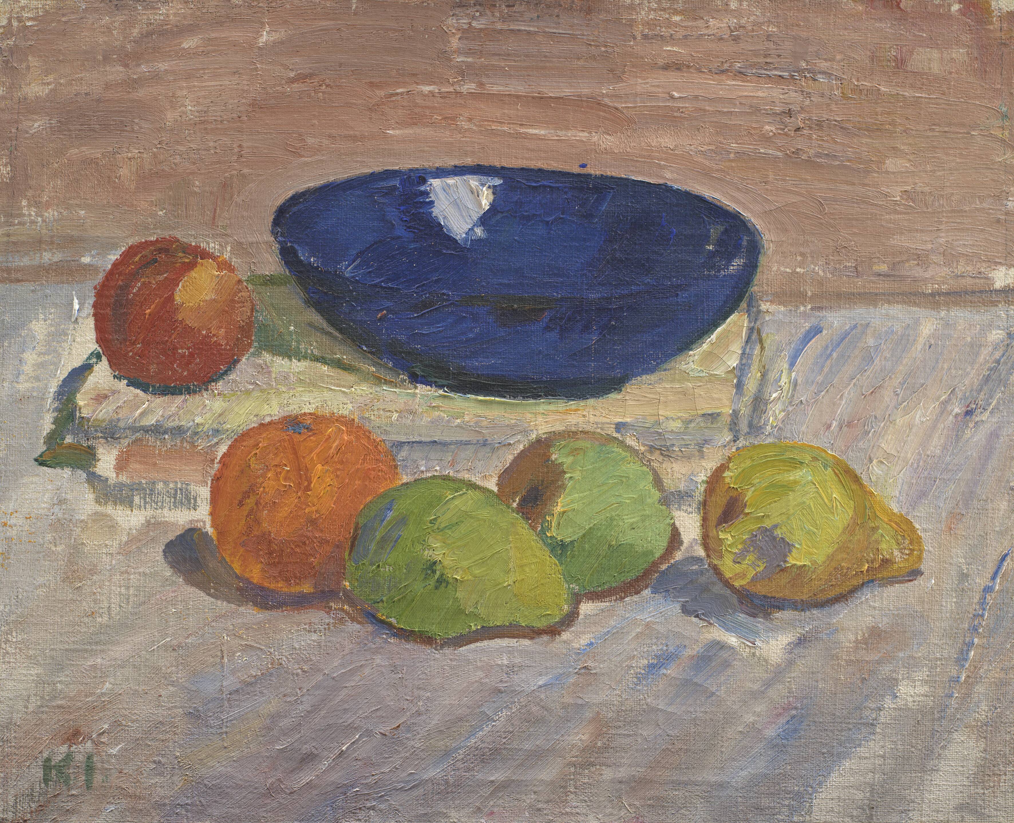 Still Life with Blue Bowl and Fruits