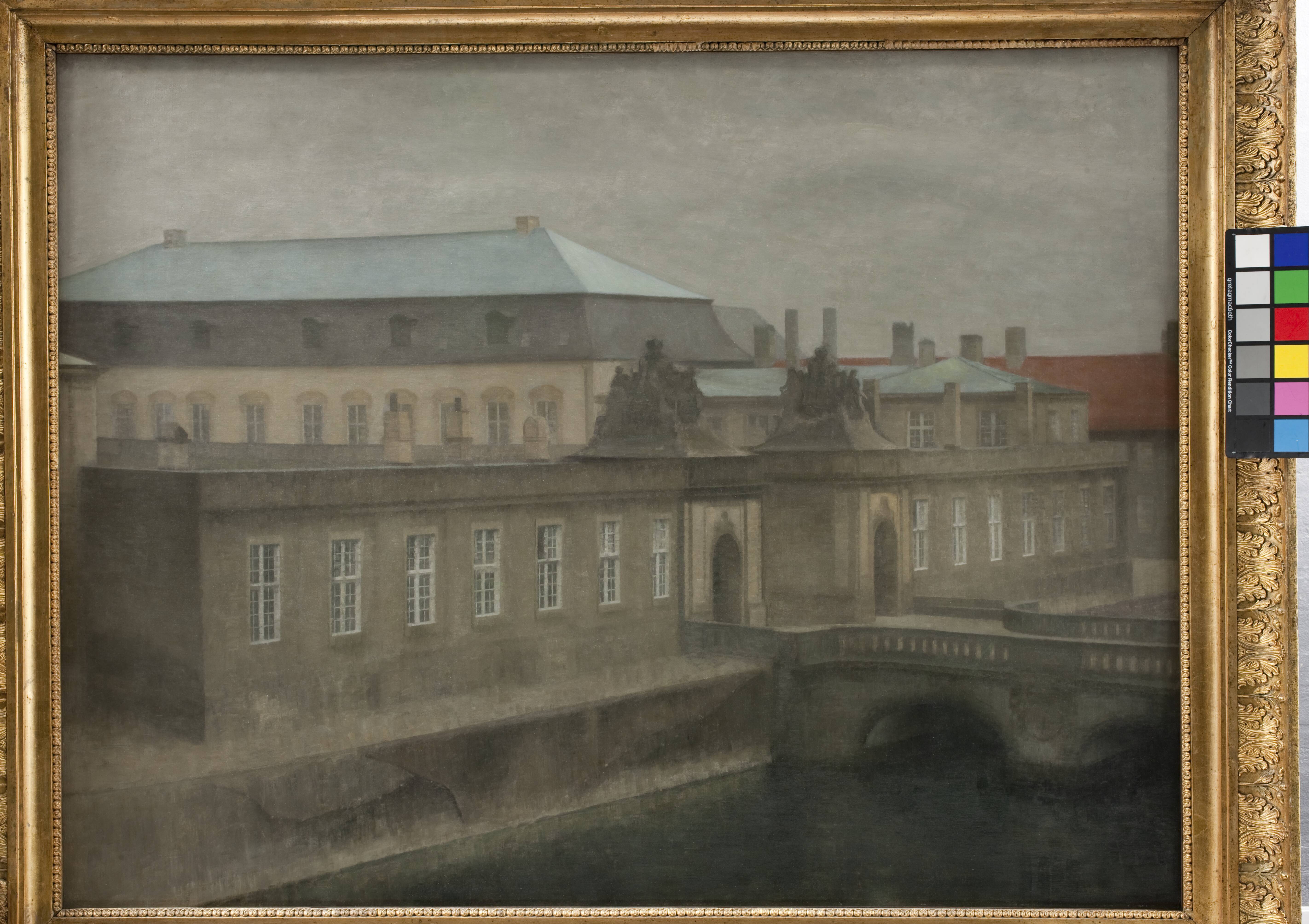 View of Christiansborg Palace. Late Autumn