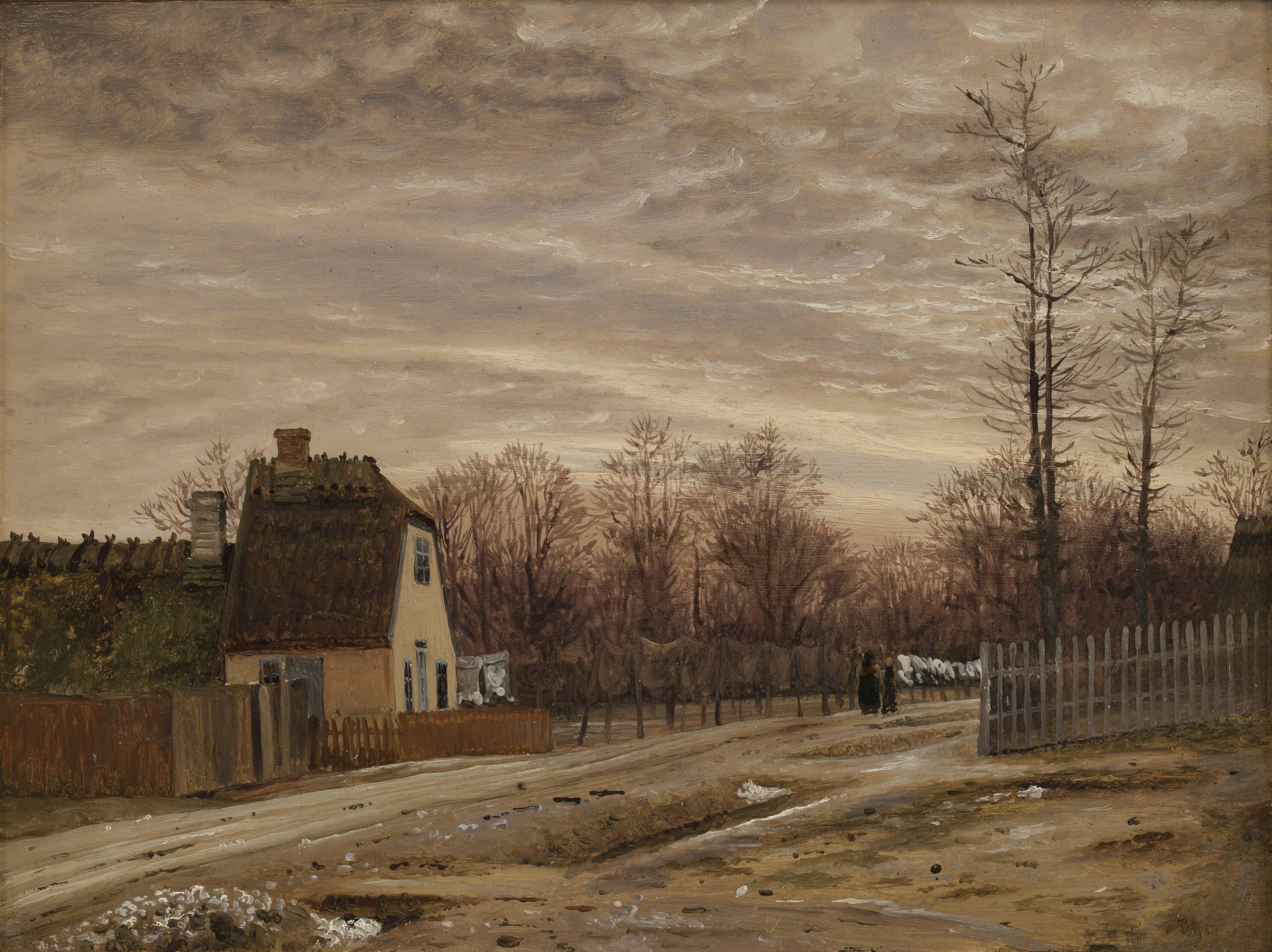 Evening after a Thaw. Taabæk, North of Copenhagen