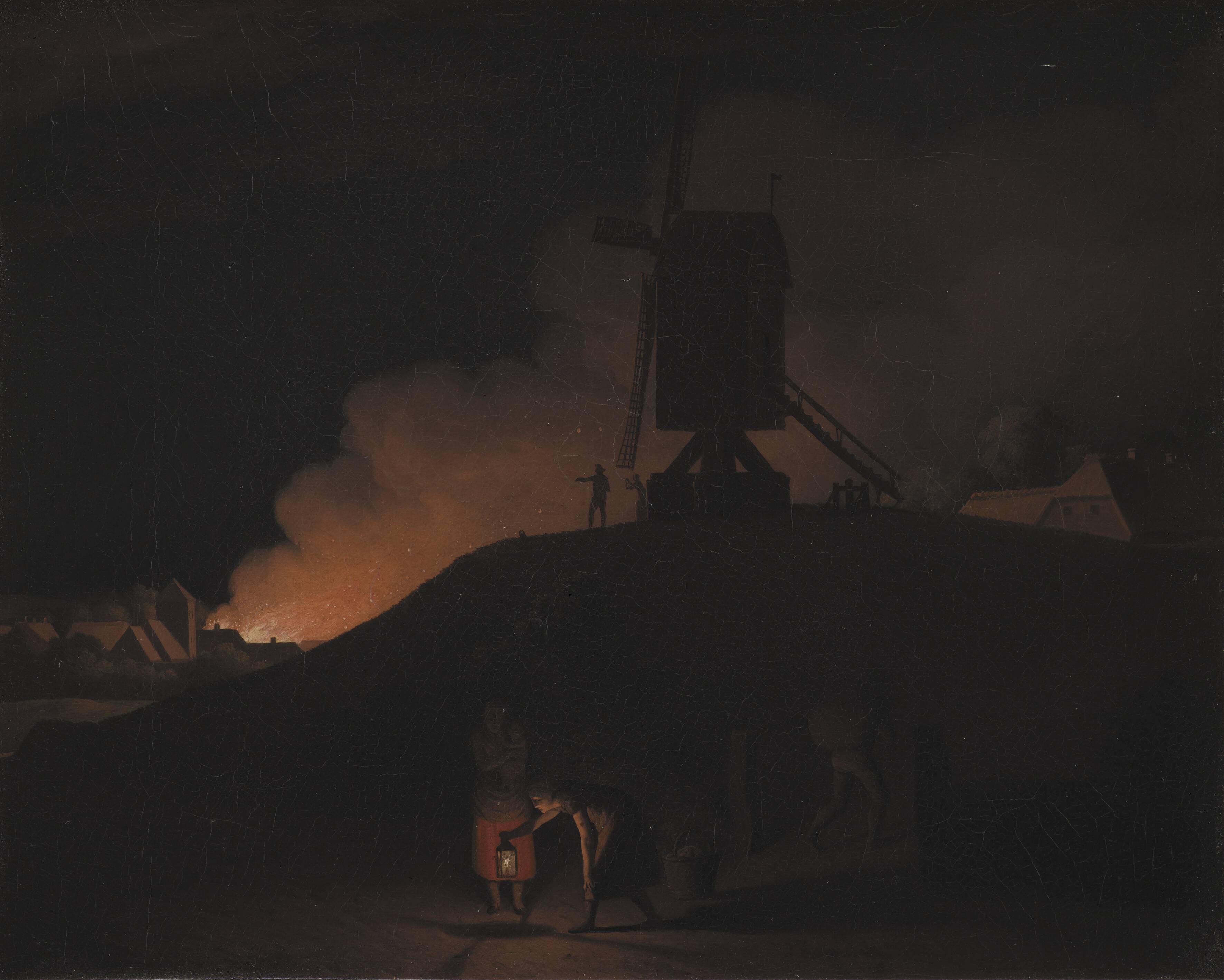 A Fire at Night
