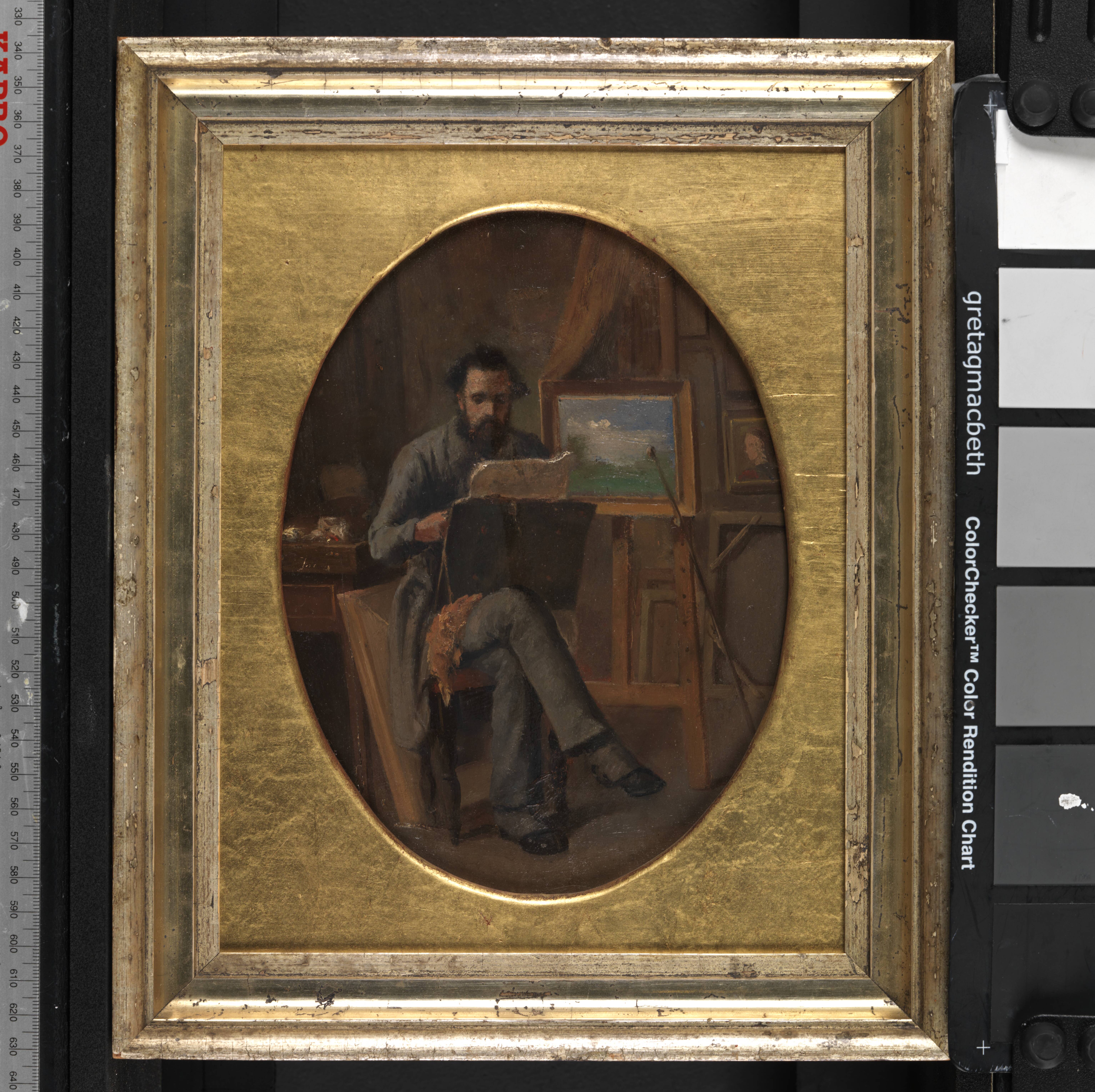 A Painter in his Studio. The Artist Himself (?)