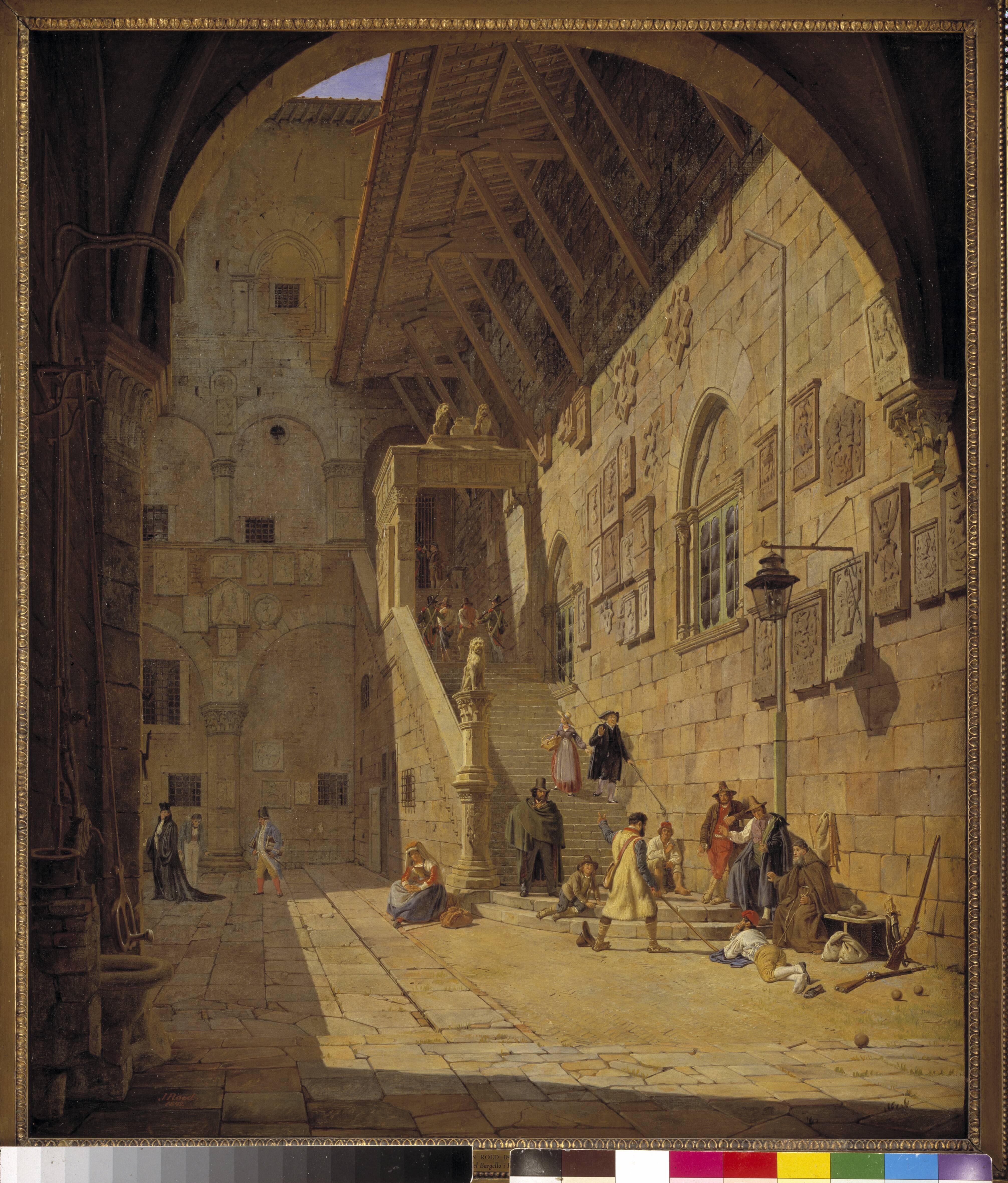 The Courtyard of the Palazzo del Bargello. Florence