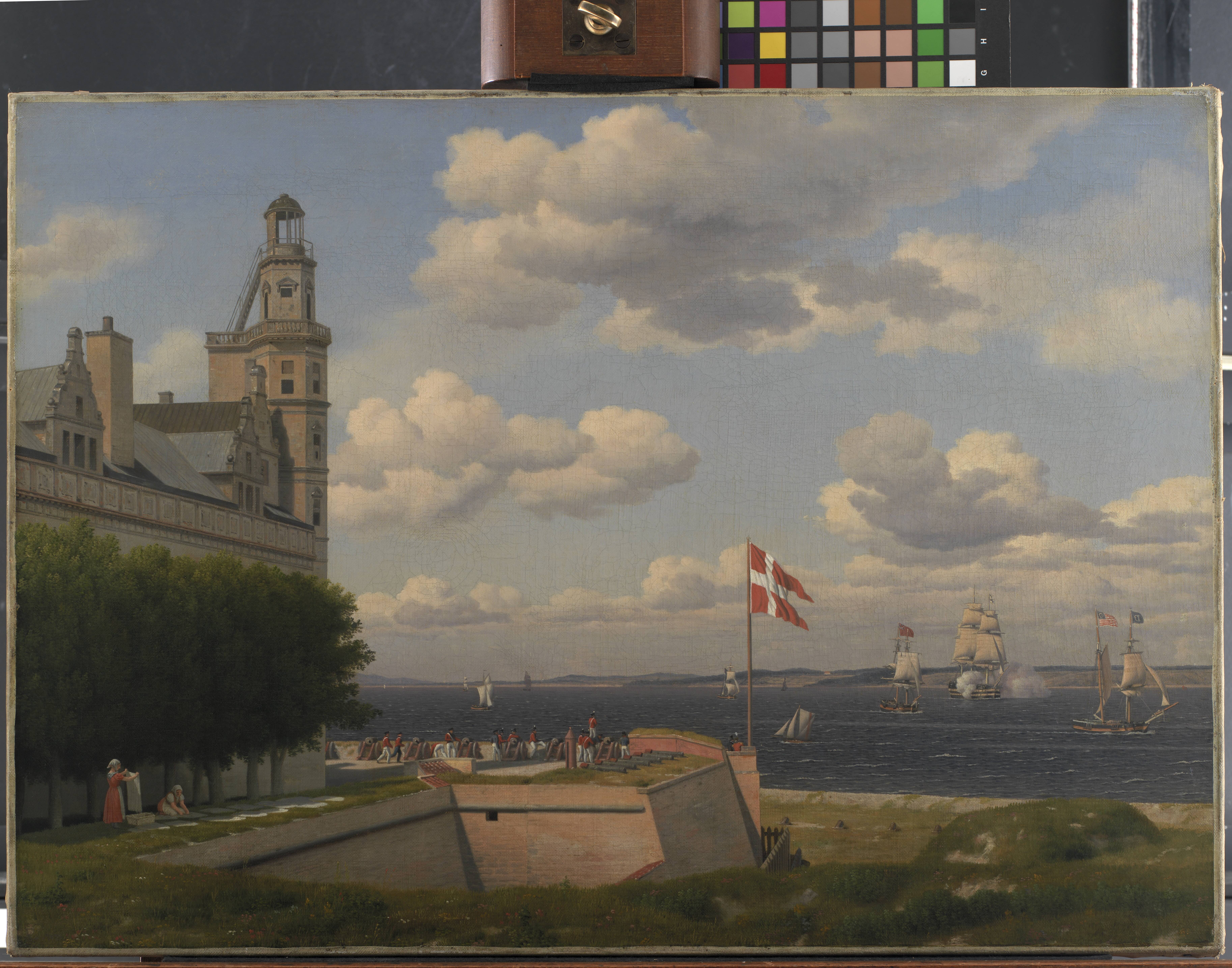 A View towards the Swedish Coast from the Ramparts of Kronborg Castle
