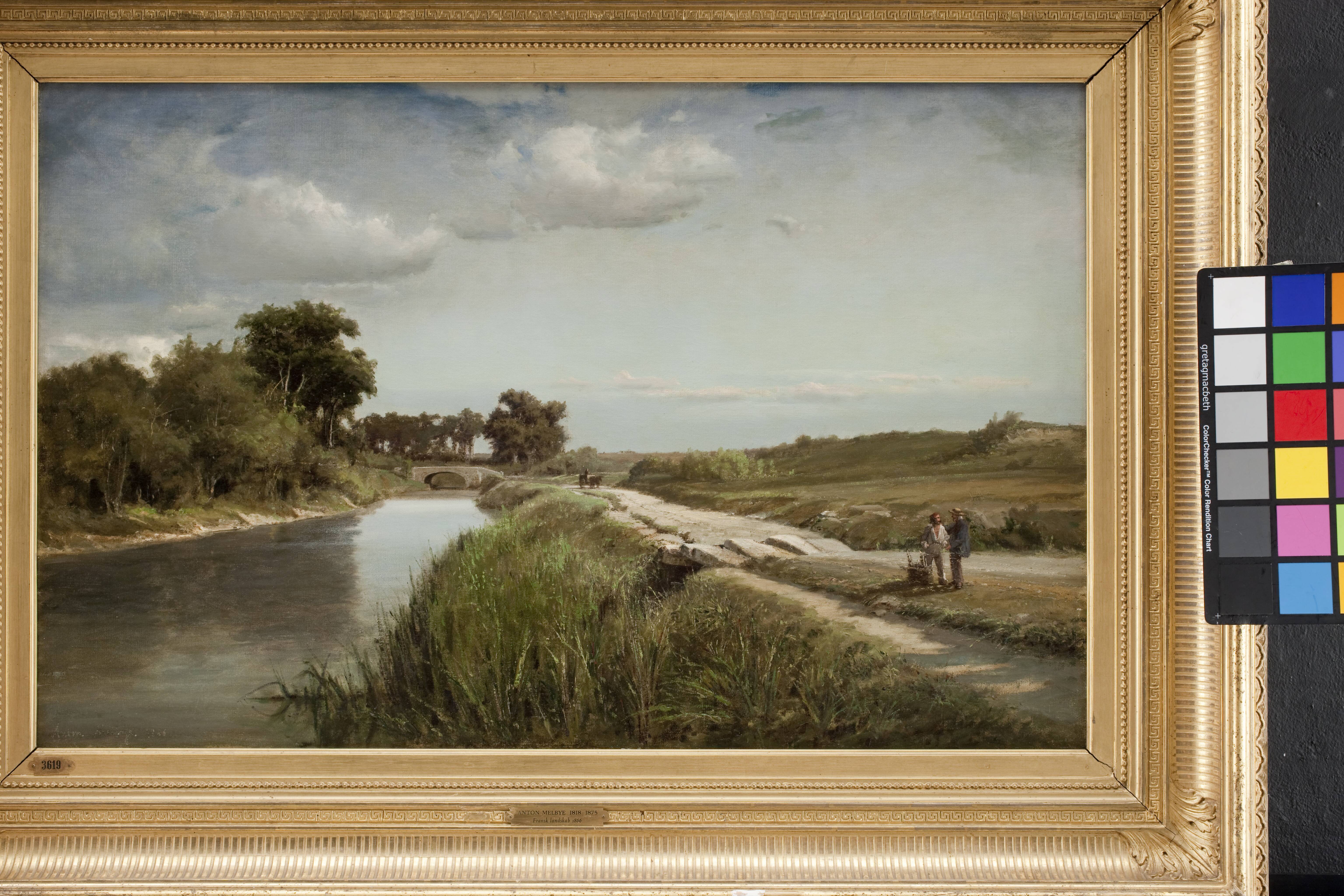 French River Landscape with a Bridge