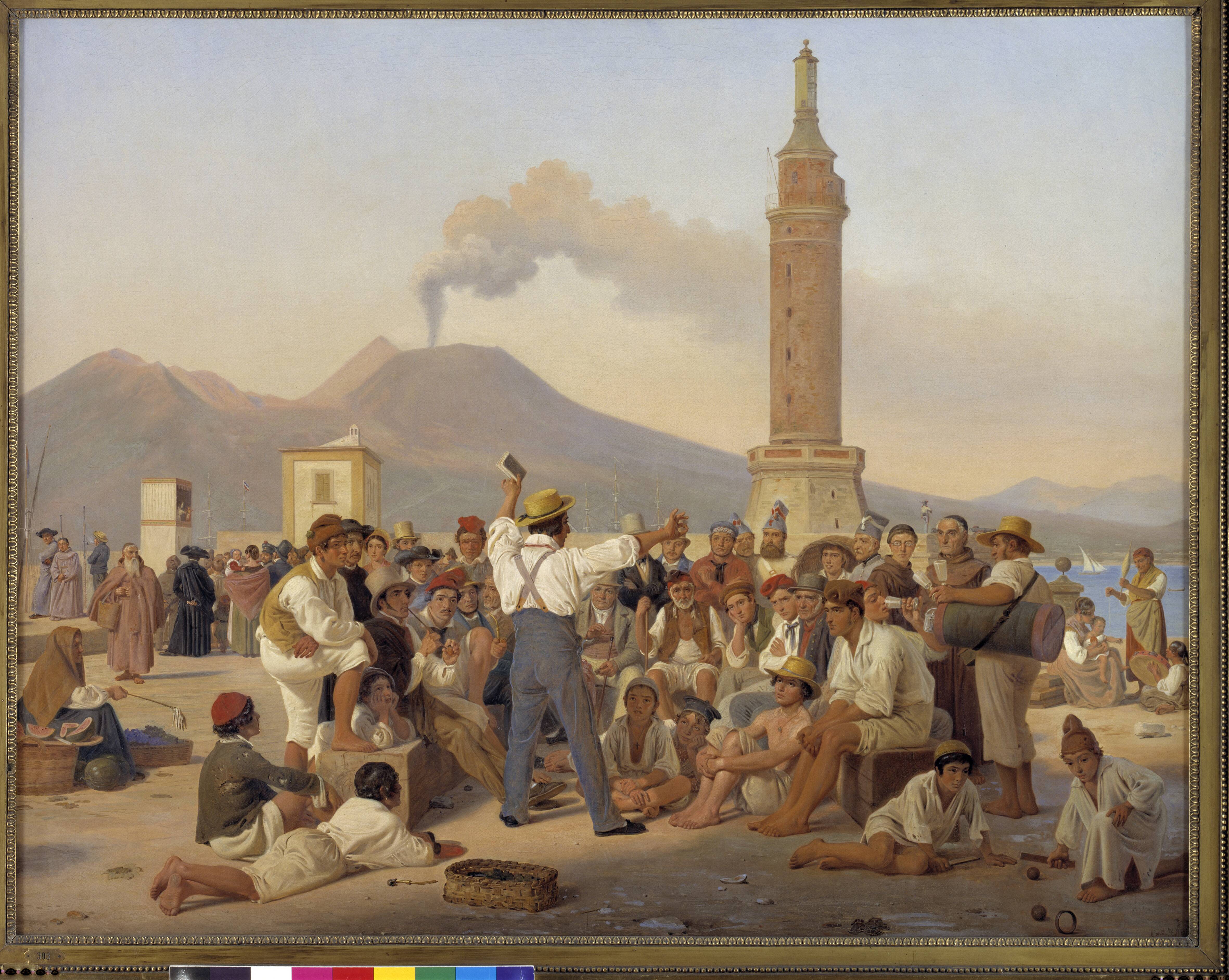 A Reciter of "Orlando Furioso" at the Molo, Naples
