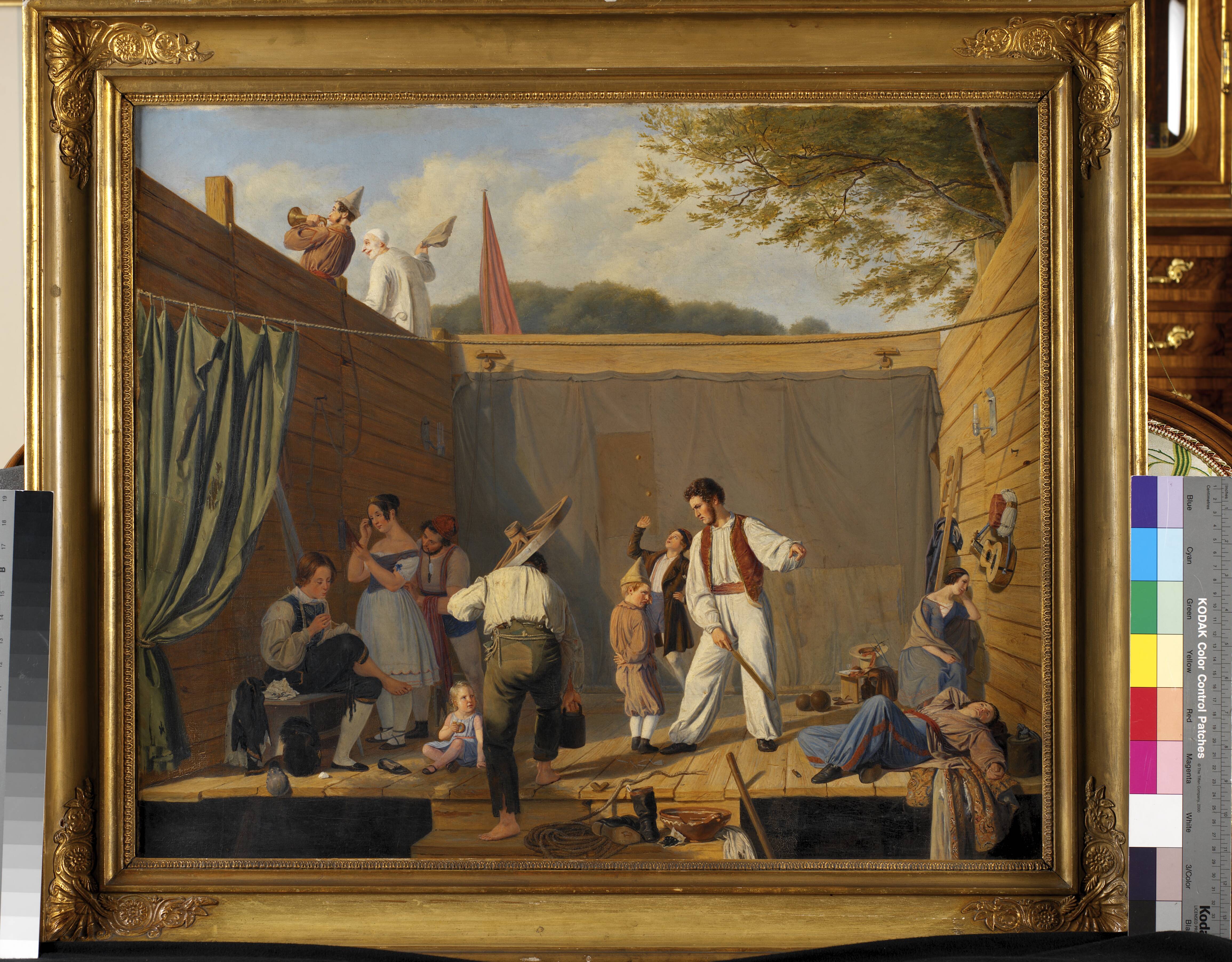 A Group of Tightrope Walkers just before a Performance