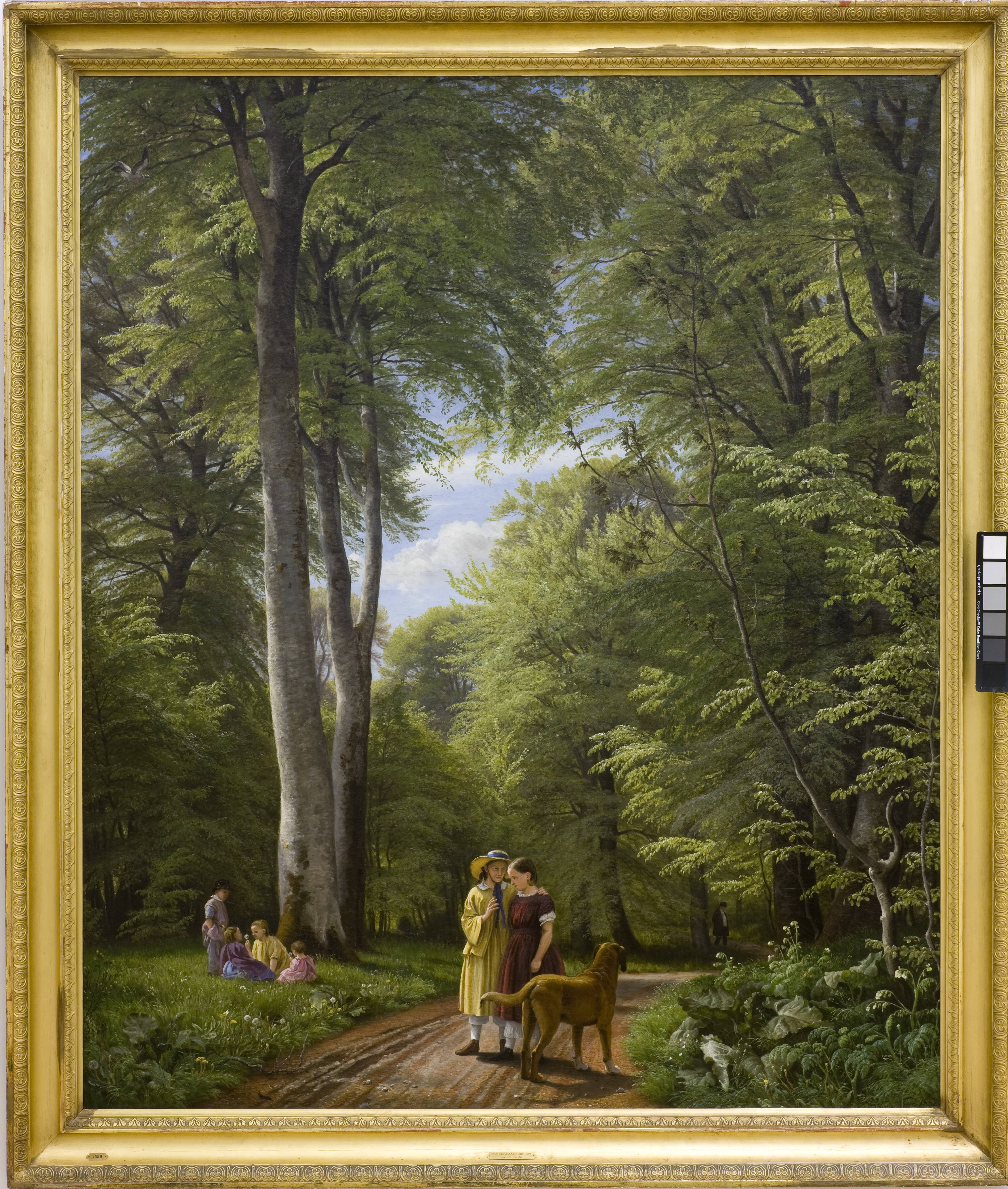 A Beech Wood in May near Iselingen Manor, Zealand
