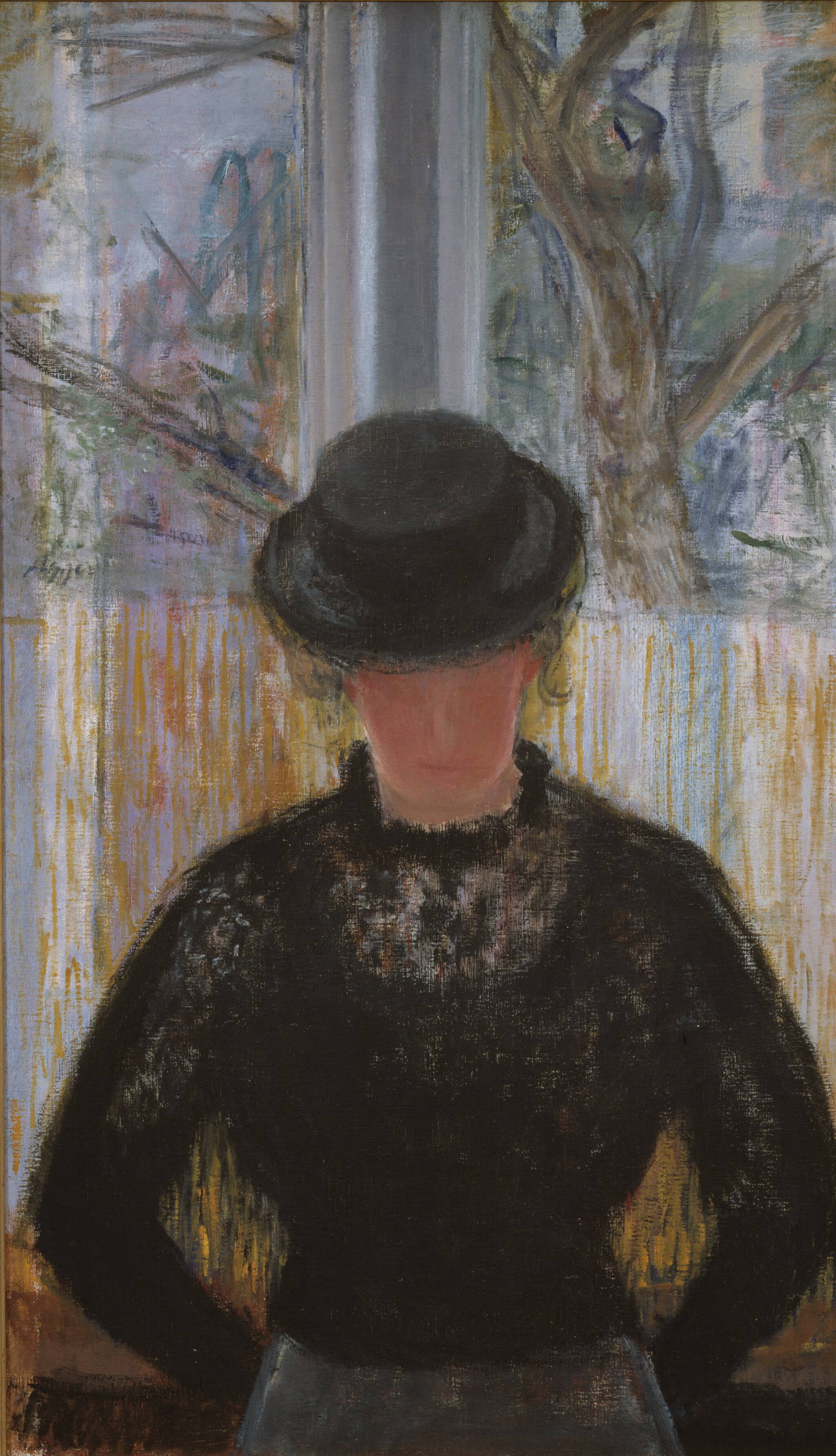 Dame med sort hat, 1937 – 1940, Knud Agger SMK Open
