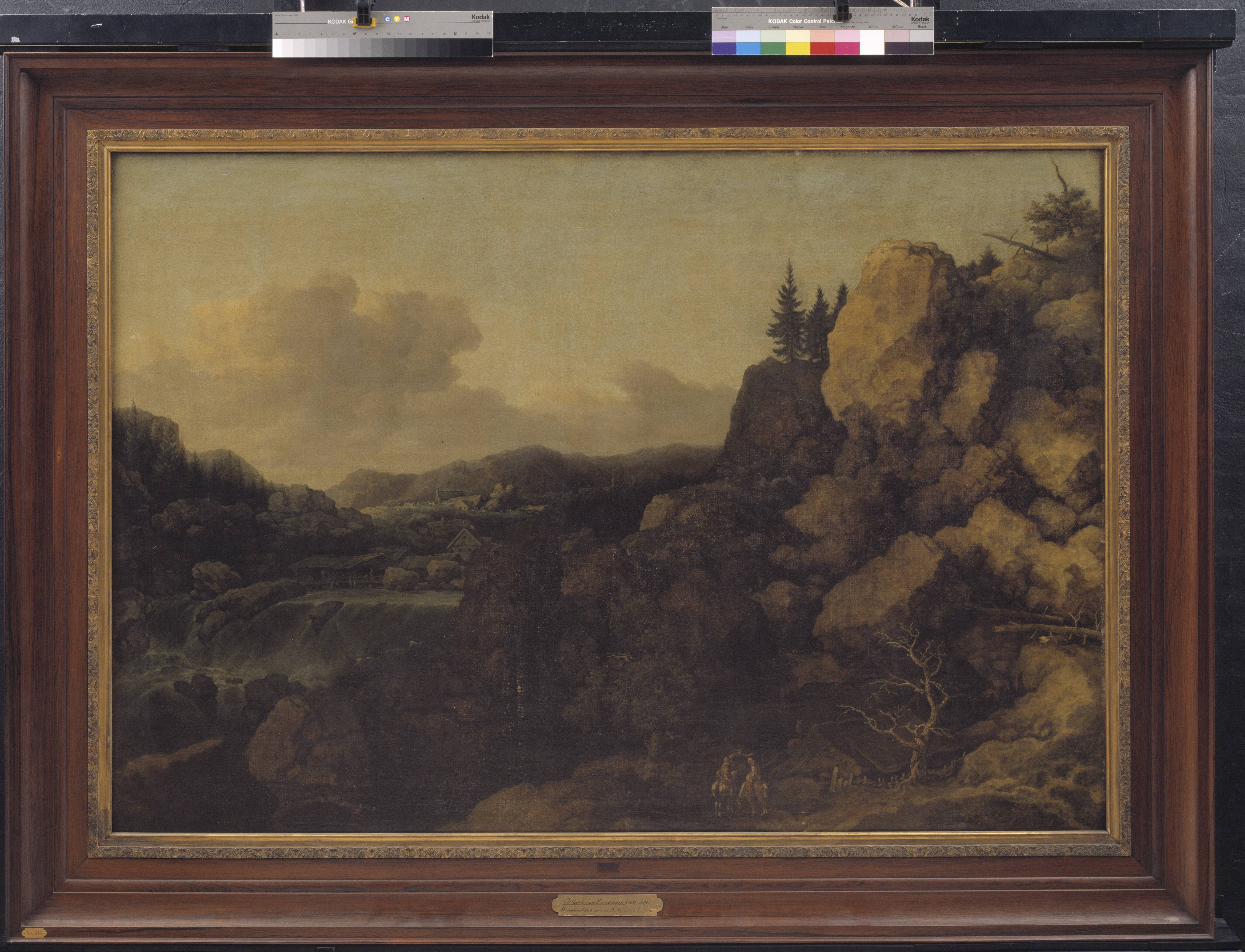 Mountain Landscape with a Couple of Horsemen in the Foreground