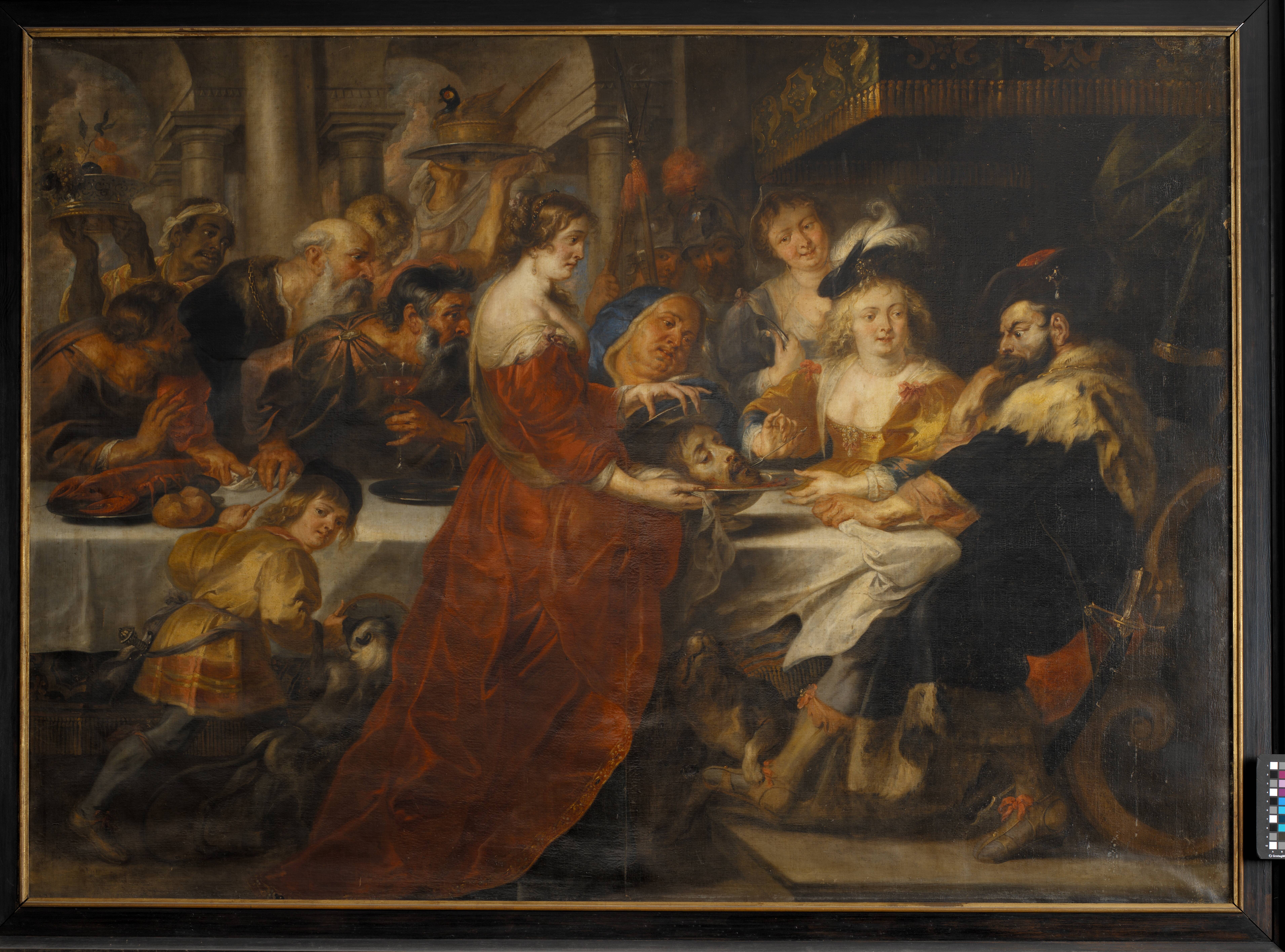 The Feast of Herod. Salome Bringing the Head of St John the Baptist on a Charger
