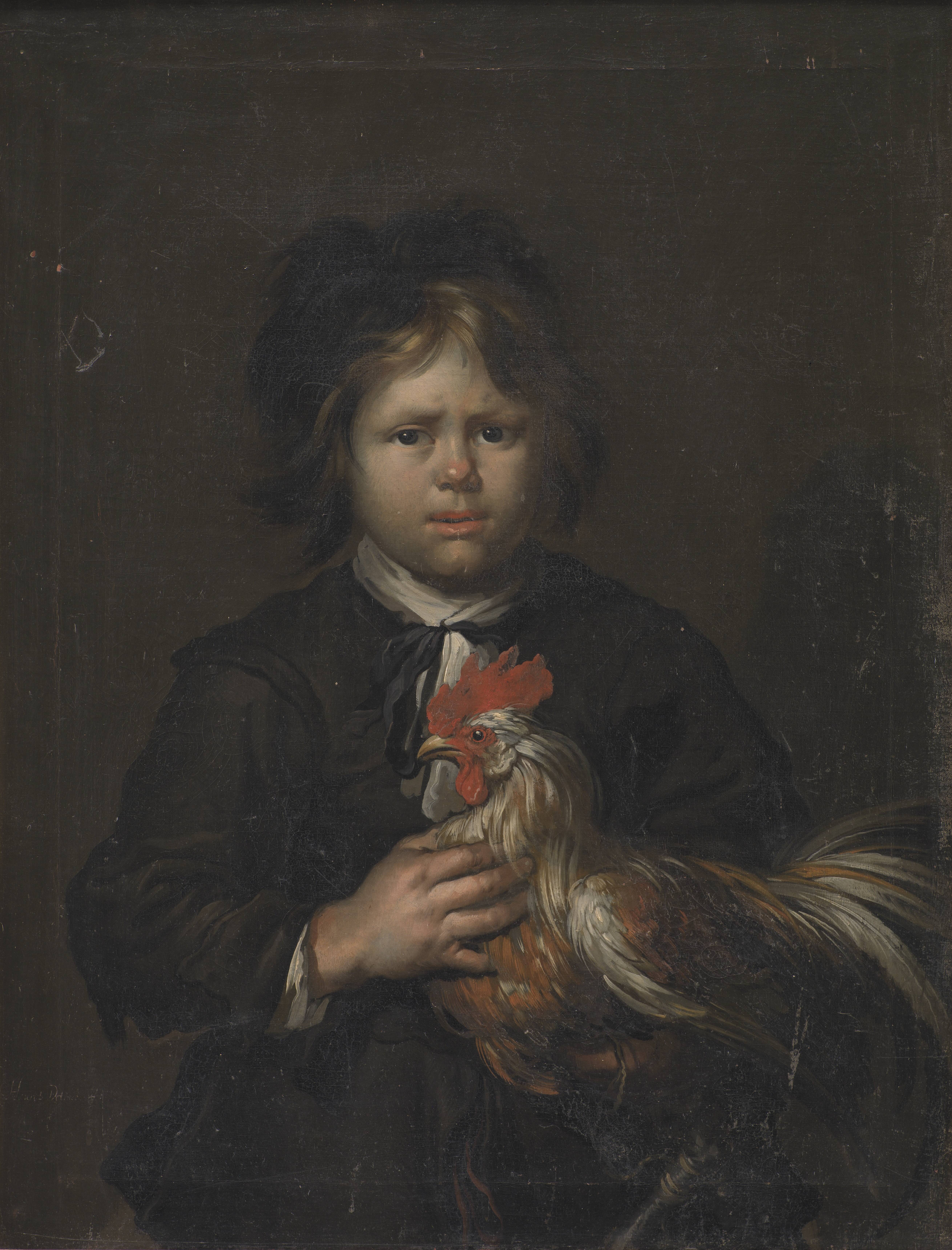 A Farm Boy with a Cock
