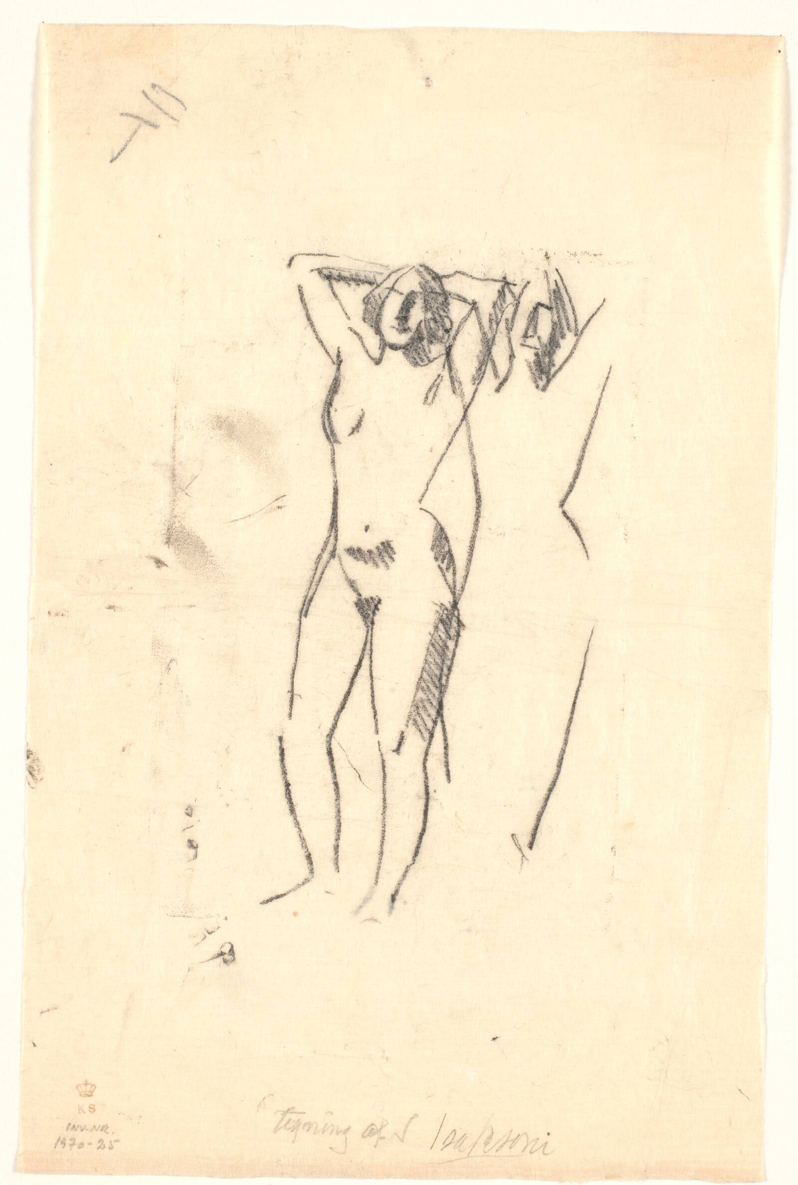 To stående modeller, Isakson, Karl, 1914-1915