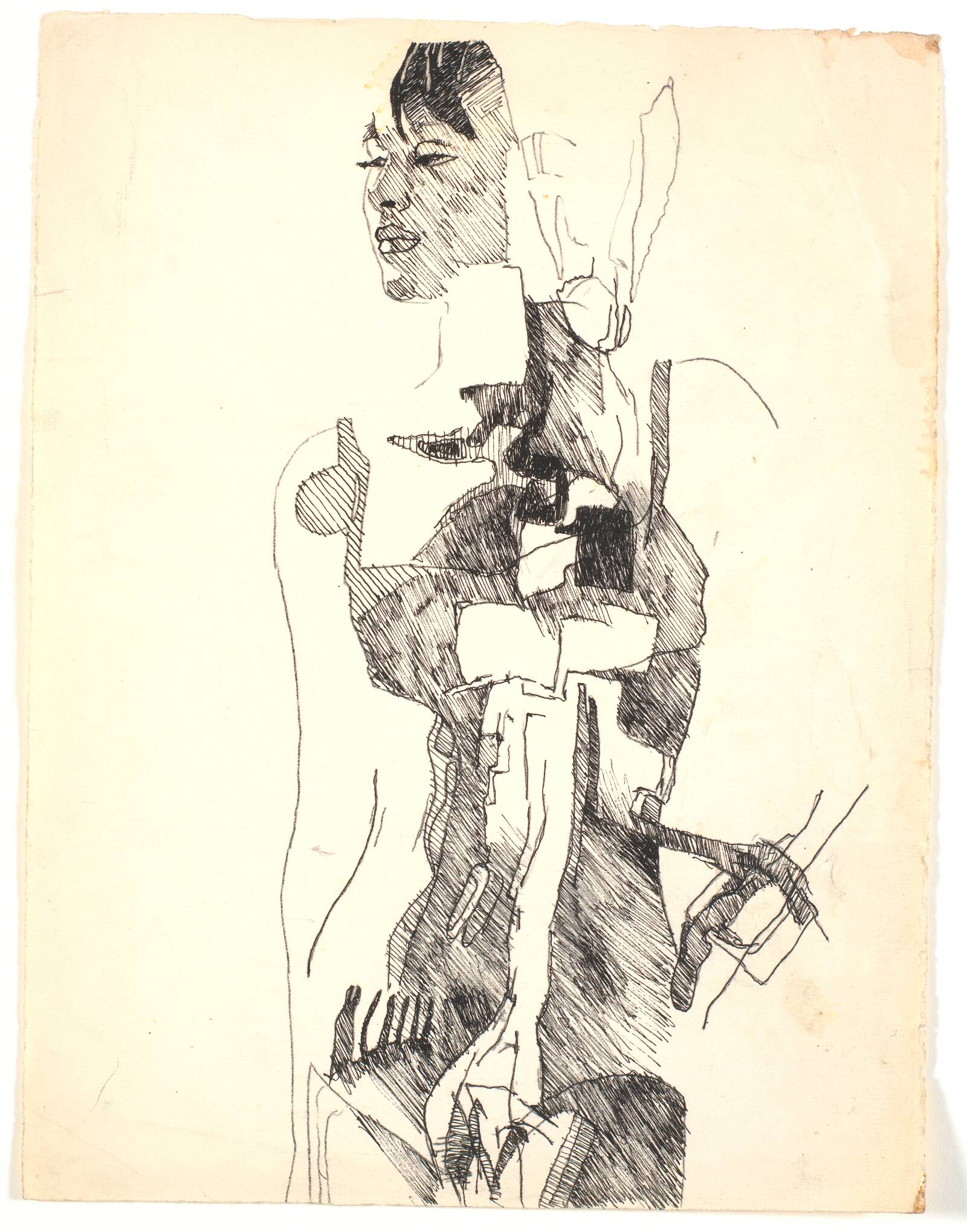 Stående kvinde, Bjørn Nørgaard, 1965