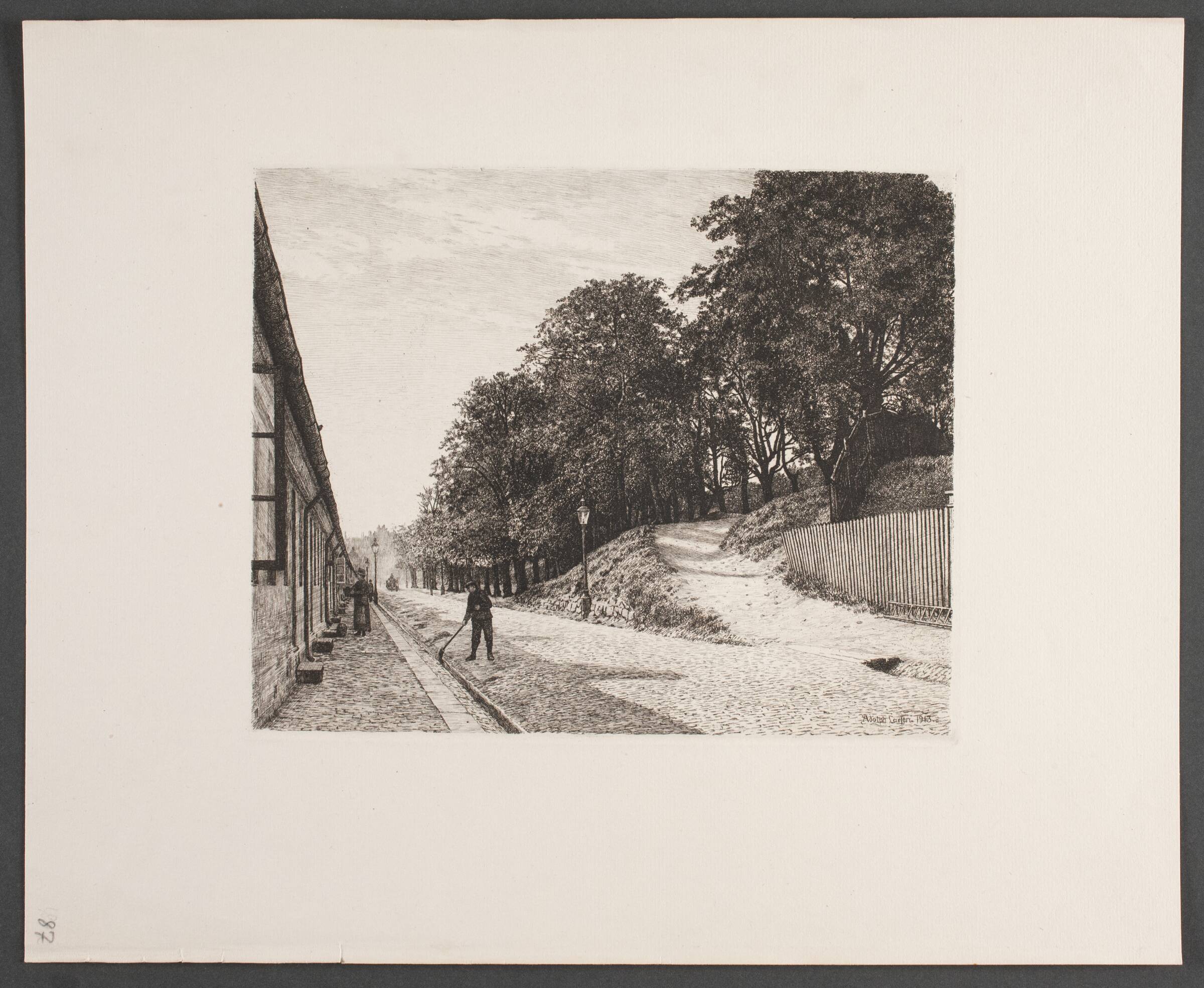 Langebrogade på Christianshavn, Adolph Larsen, 1913