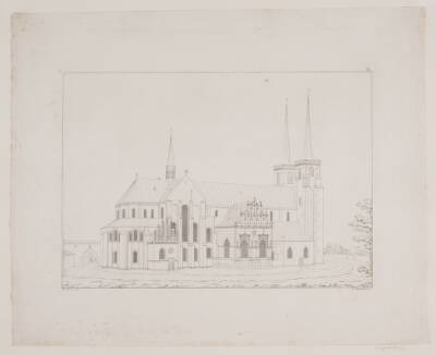 Roskilde Domkirke set fra nord