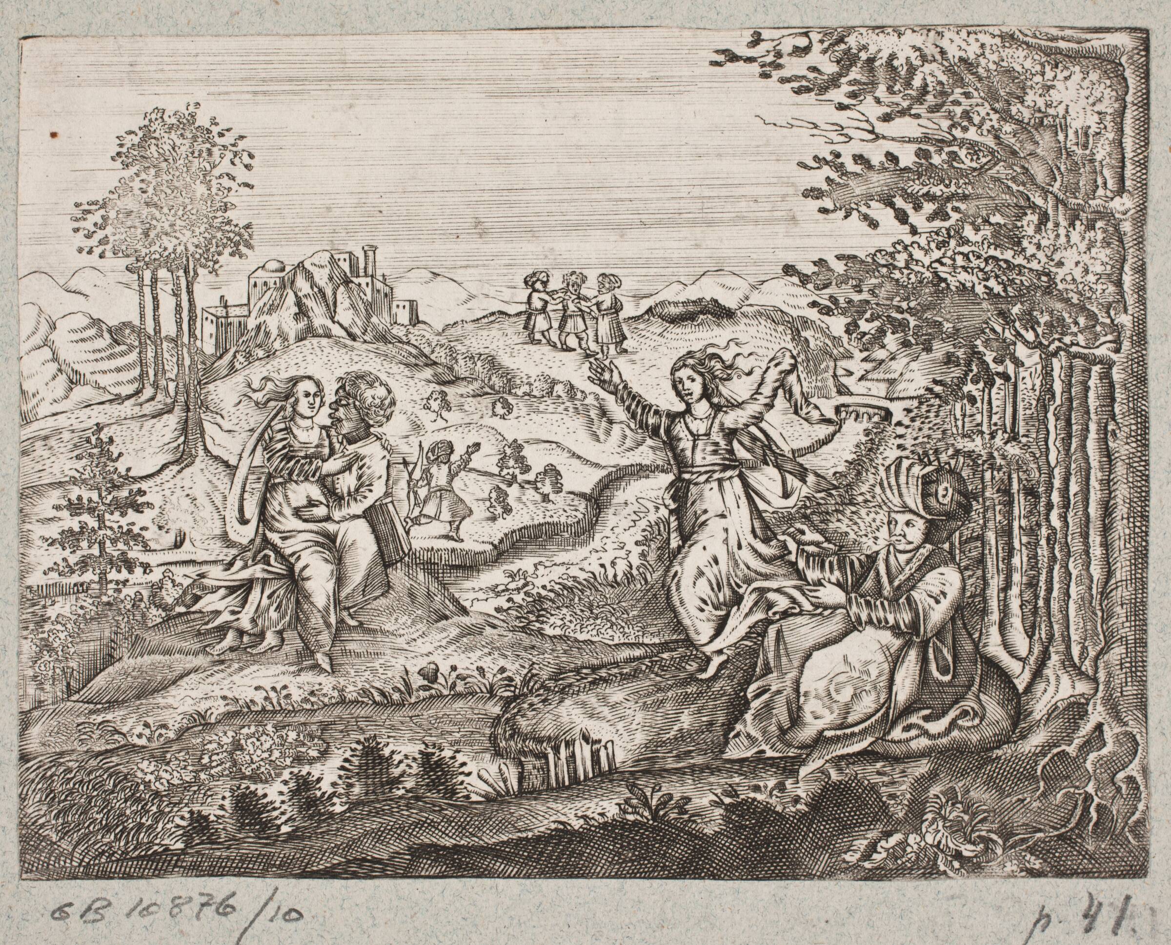 Illustration til Adam Olearius, “Persianischer Rosenthal von einem Sinnreichen Poeten Schich Saadi […]”, Schleswig 1660, J. Muller, 1645