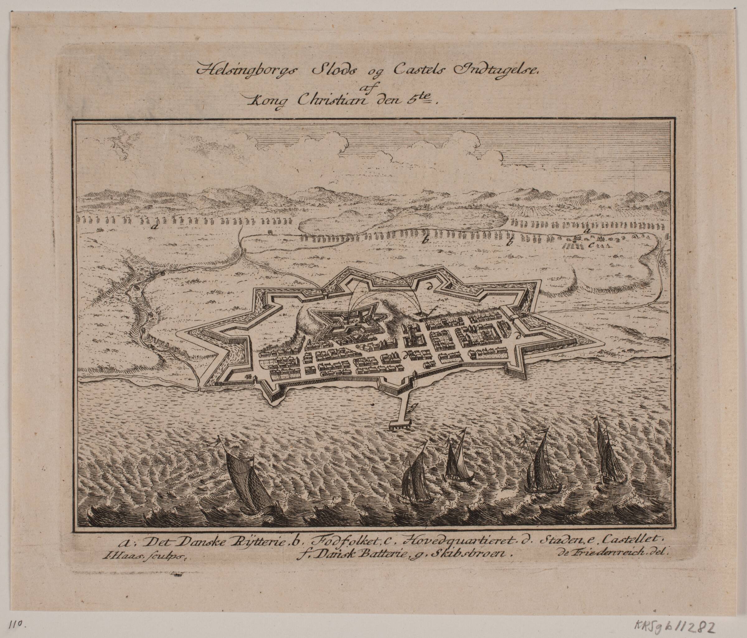 Helsingborgs Slods og Castels Indtagelse af Kong Christian VI, Jonas Haas, 1720-1775