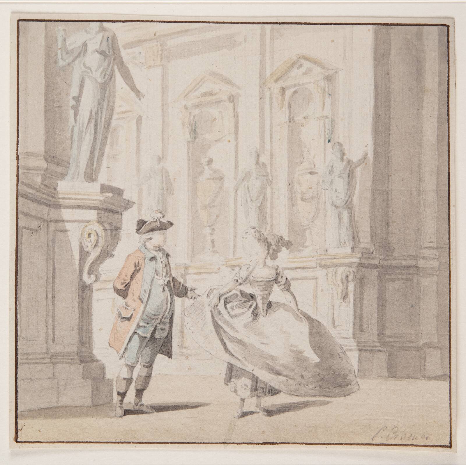 Scenebillede, Peter Cramer, 1726-1782