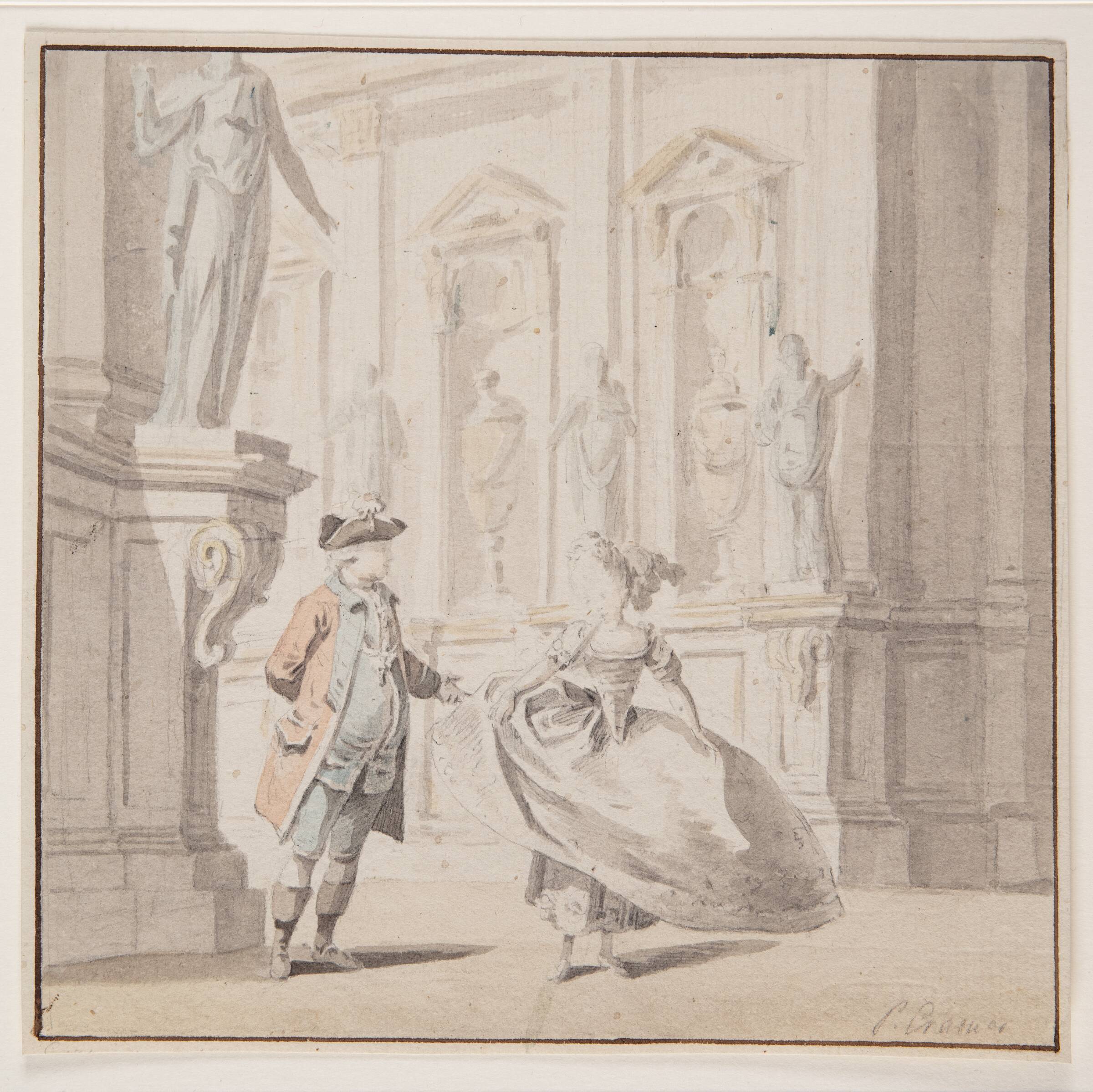 Scenebillede, Peter Cramer, 1726-1782