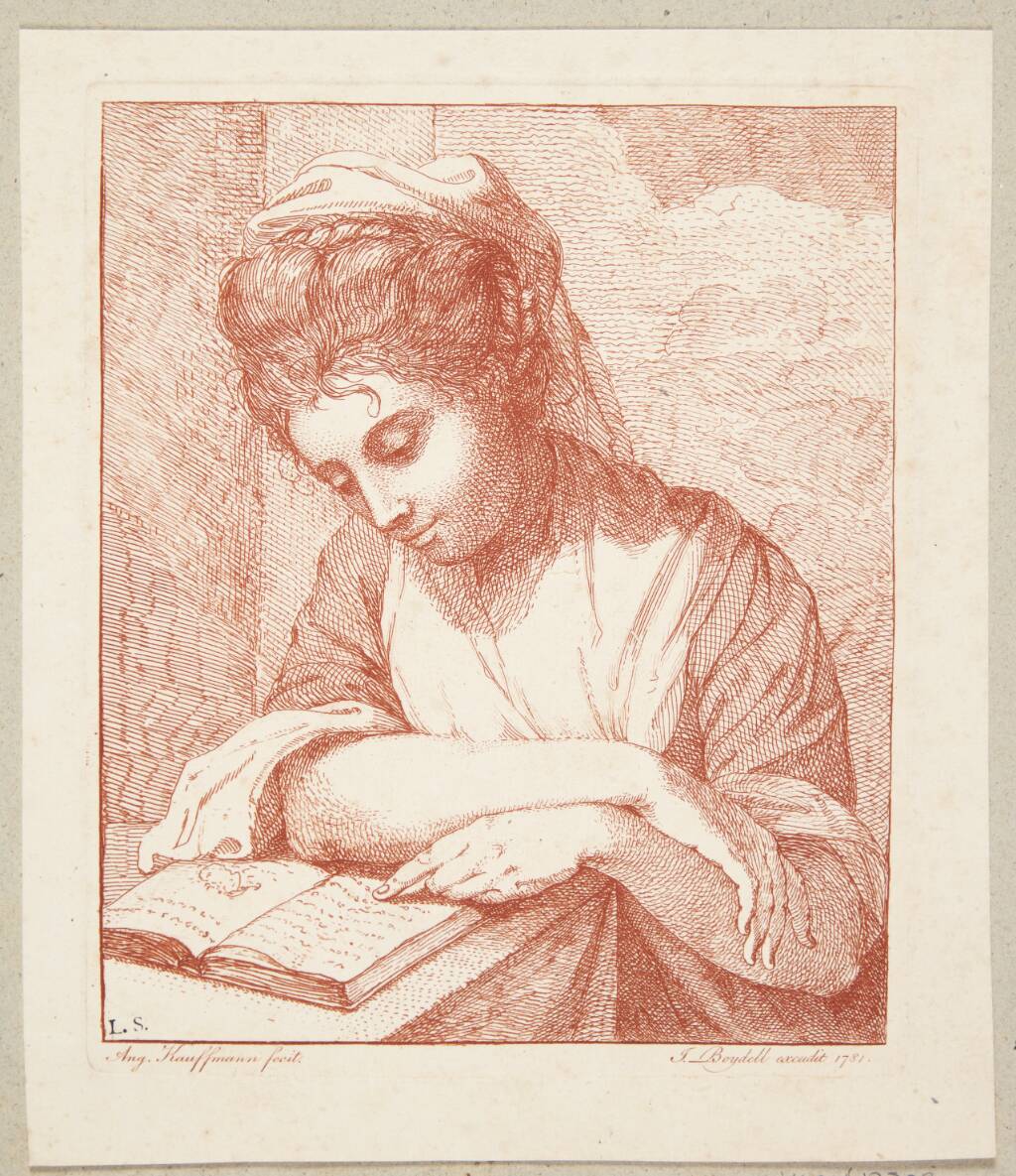 Den læsende pige, Angelica Kauffmann, 1781