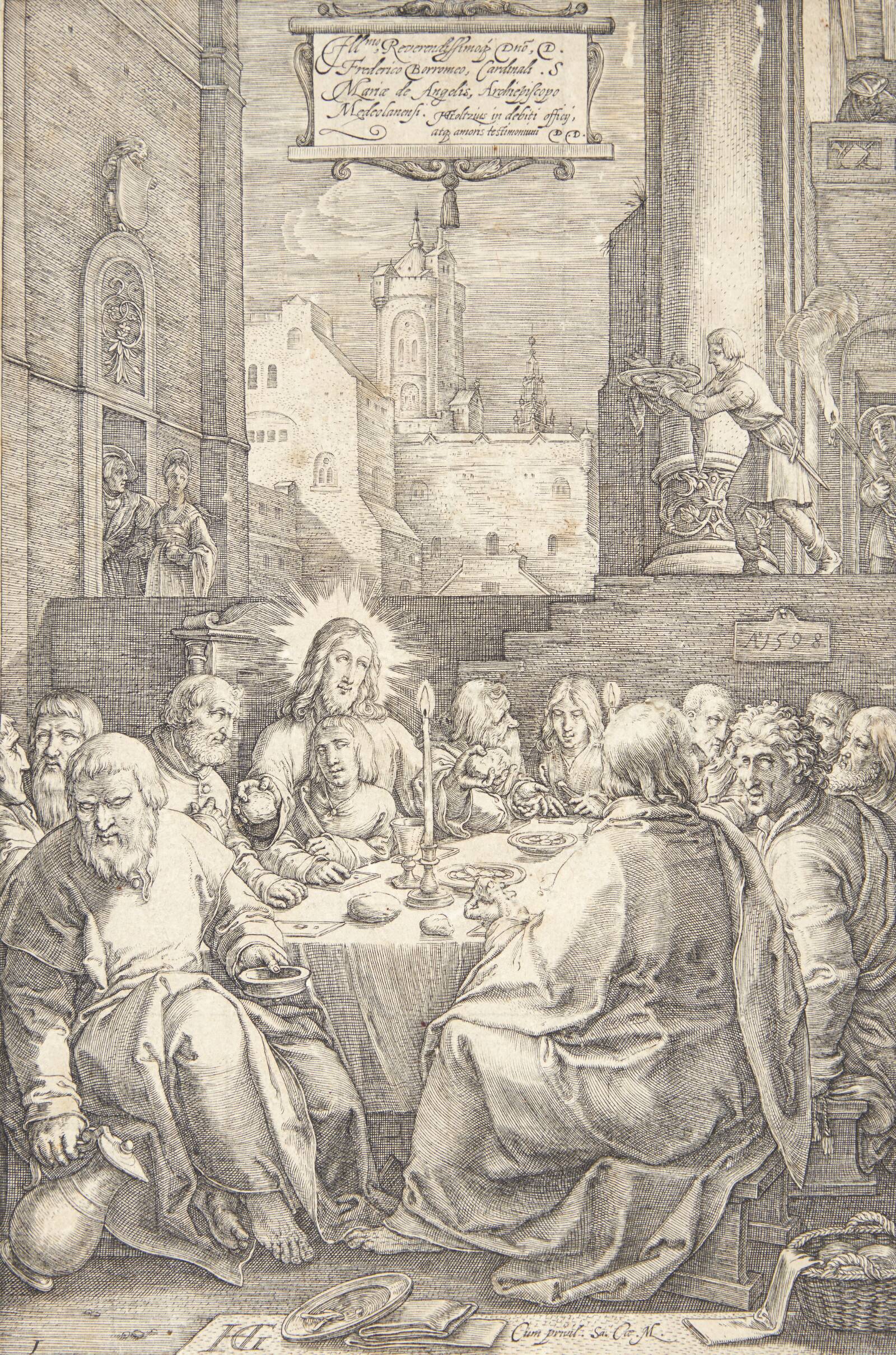 Den sidste nadver, Hendrick Goltzius, 1598