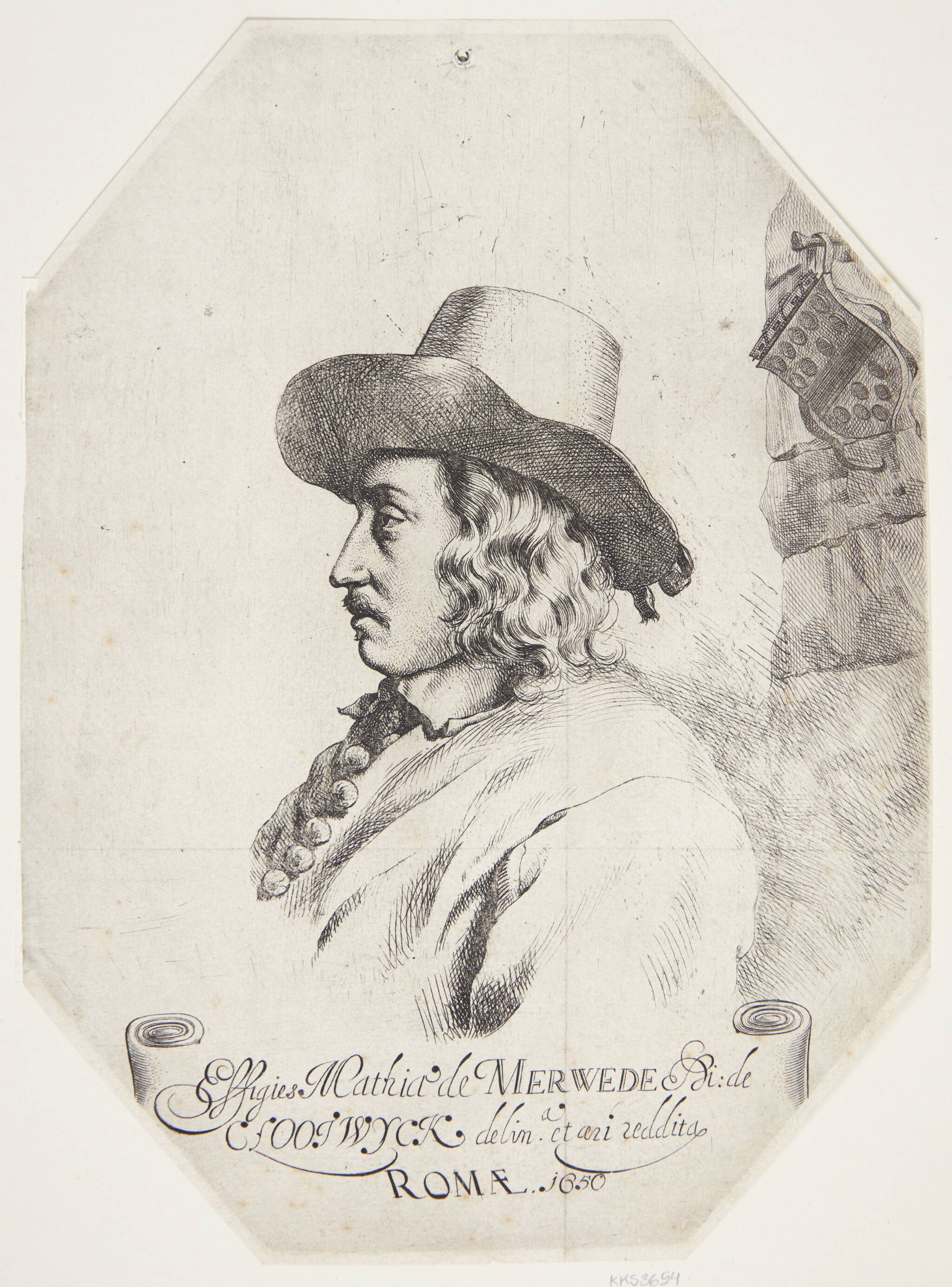 Portræt af Mathias de Merwede