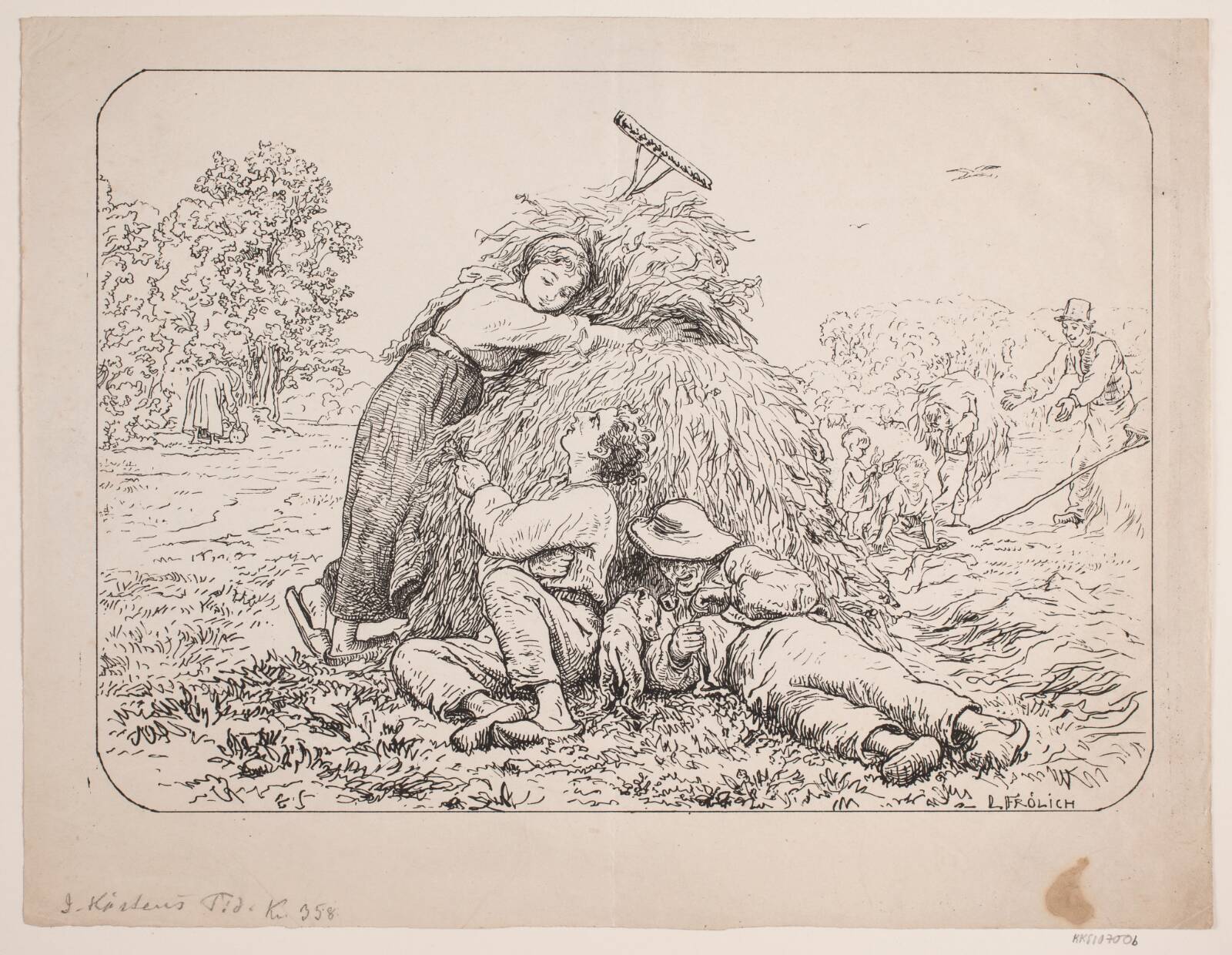 I høstens tid, Lorenz Frølich, 1820-1908