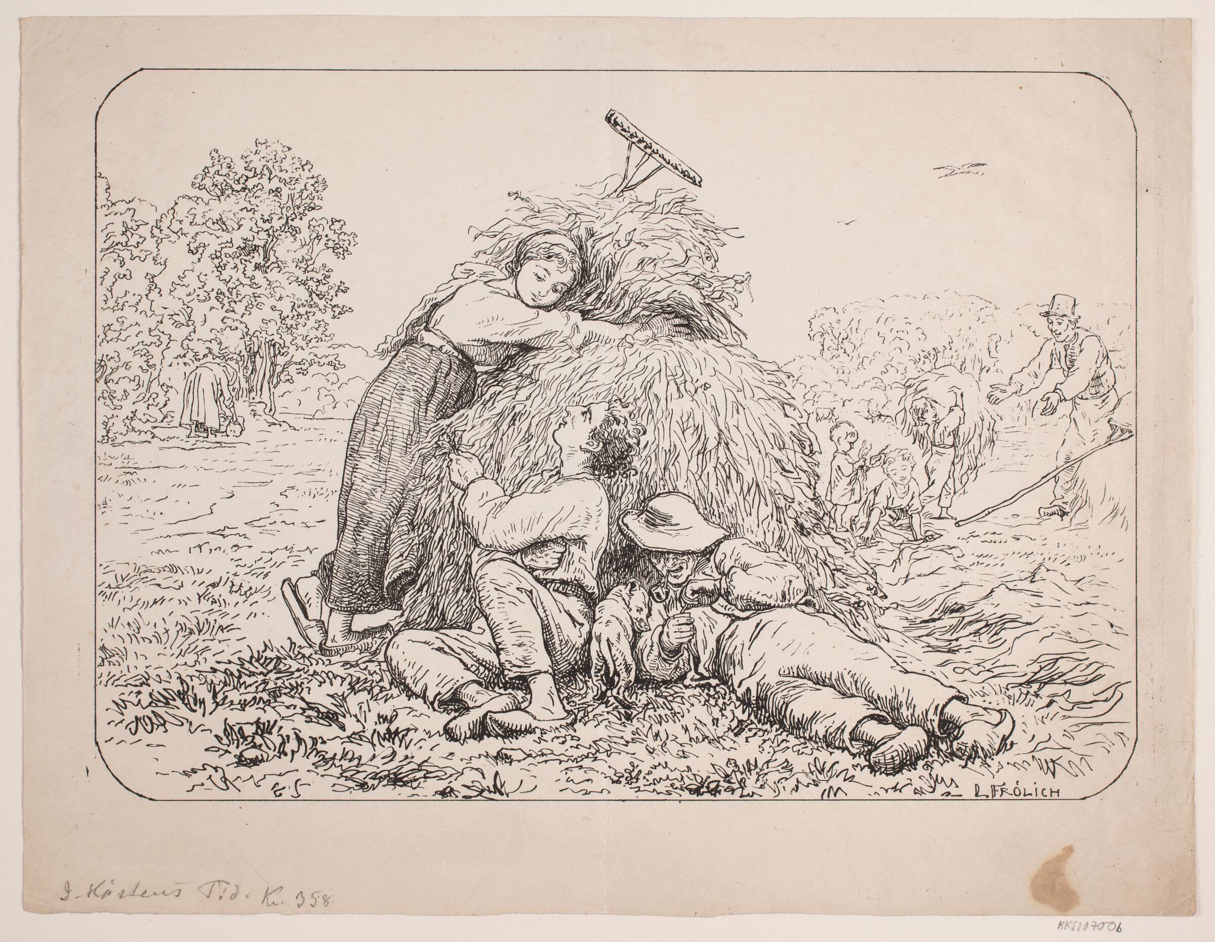 I høstens tid, Lorenz Frølich, 1820-1908
