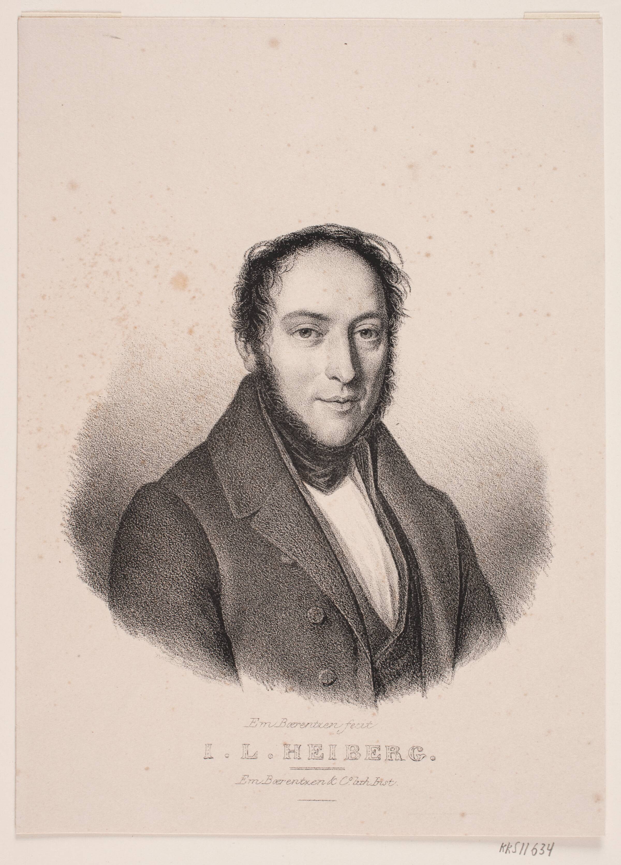 Johan Ludvig Heiberg, Emil Ditlev Bærentzen, 1838-1842