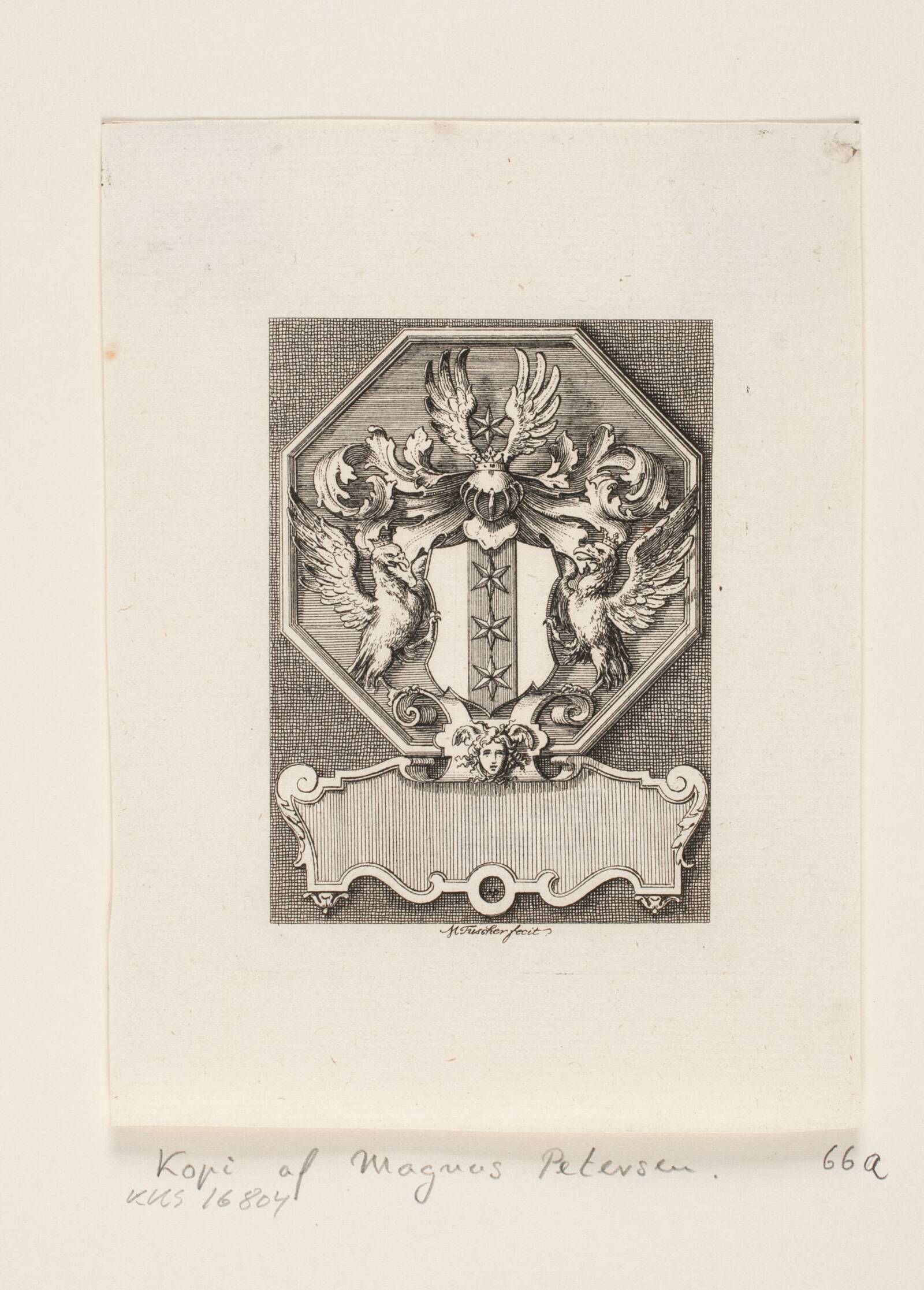 Hielmstjernes ekslibris, Magnus Petersen, 1725-1749