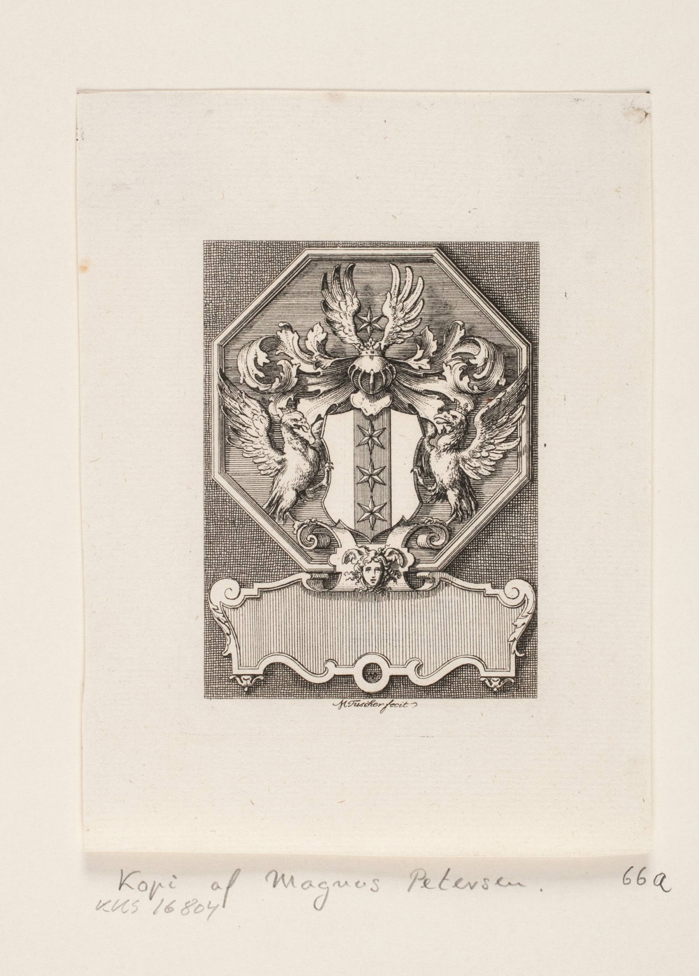 Hielmstjernes ekslibris, Magnus Petersen, 1725-1749